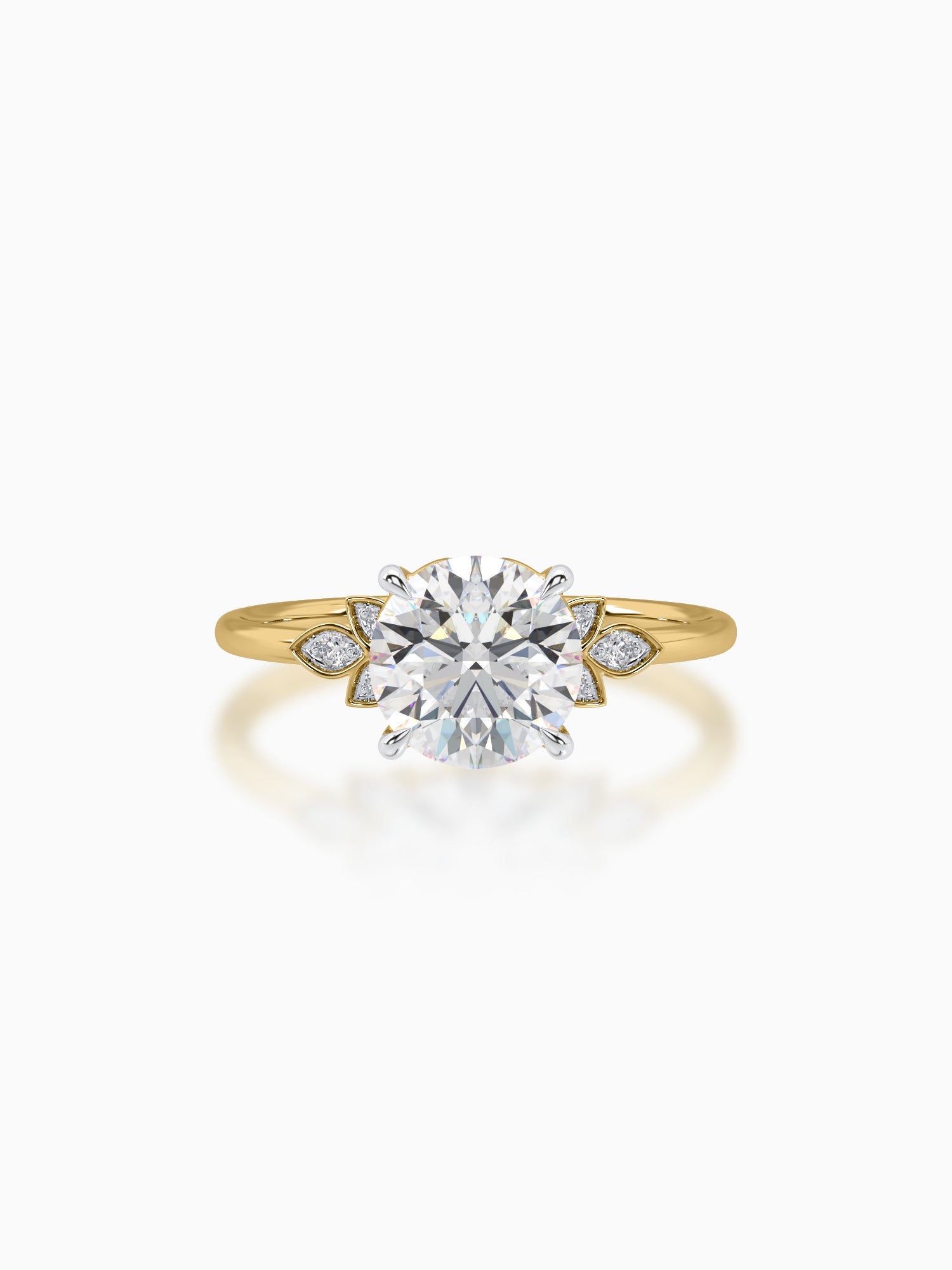 Nature's embrace diamond ring - Evol Jewels