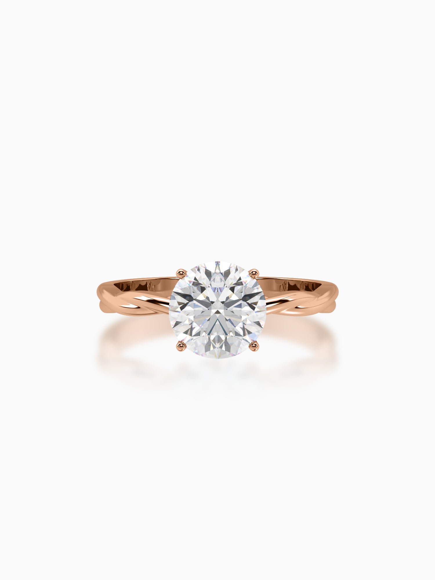 Modern twist diamond ring - Evol Jewels