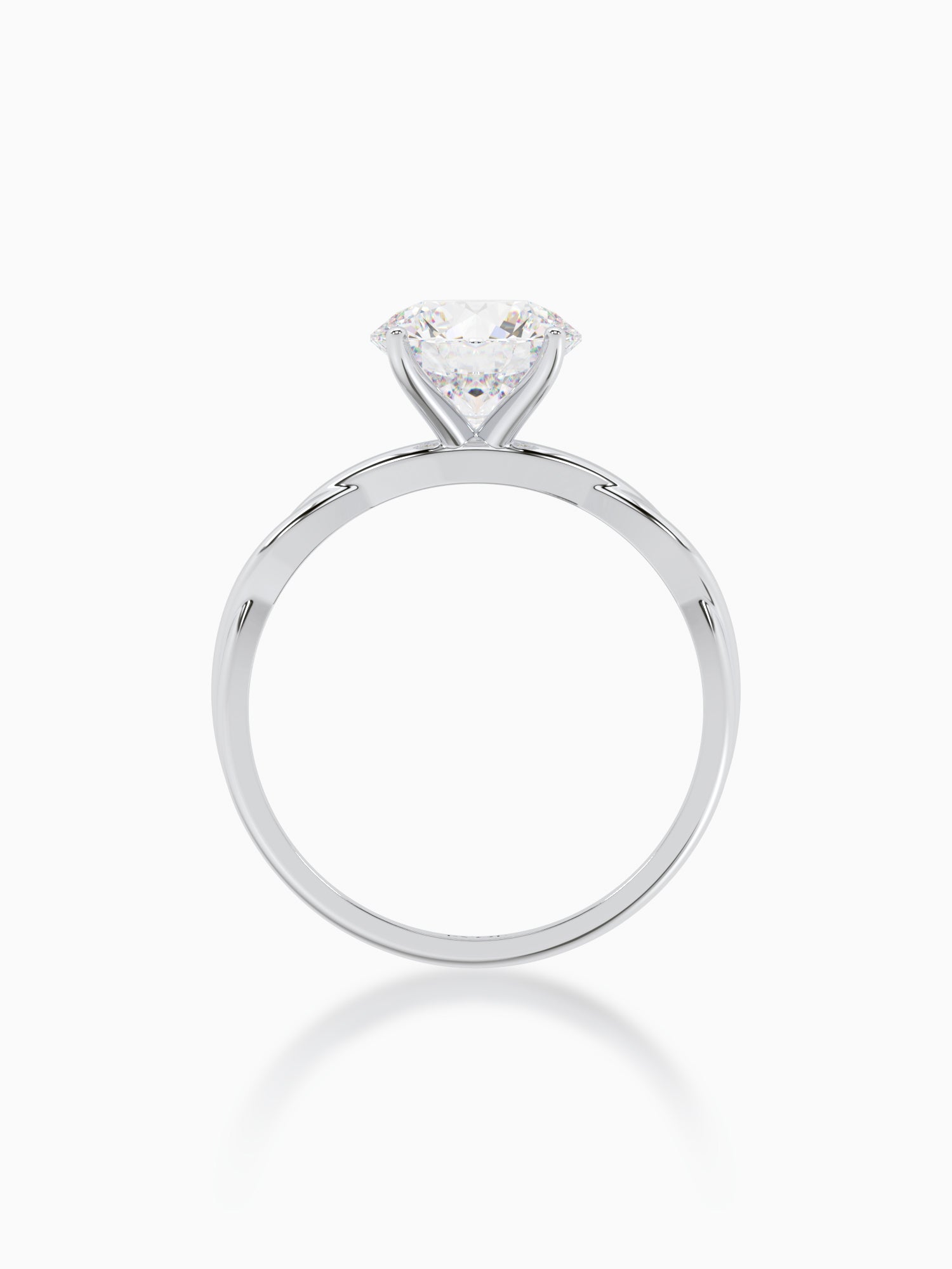 Modern twist diamond ring - Evol Jewels