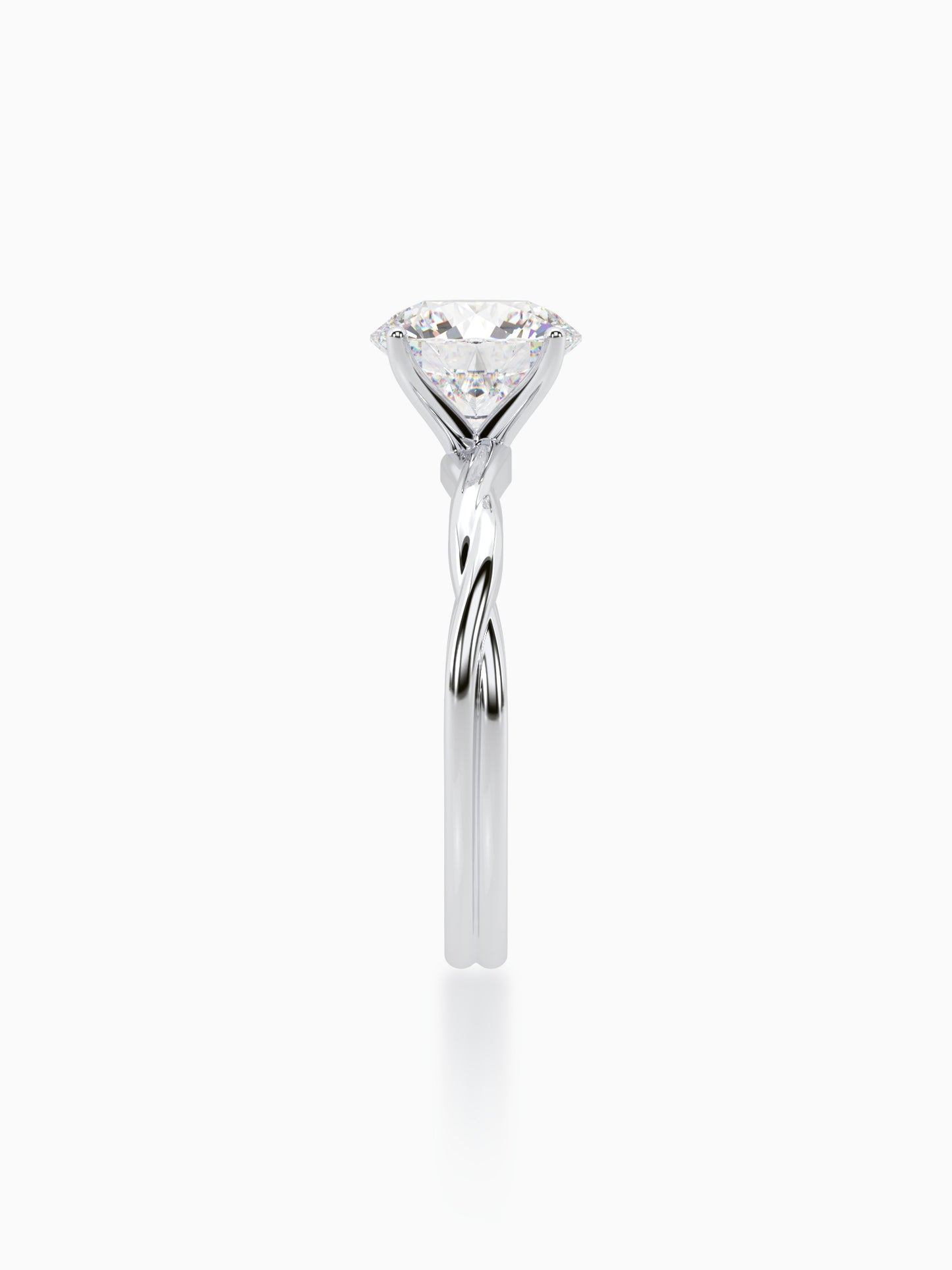 Modern twist diamond ring - Evol Jewels