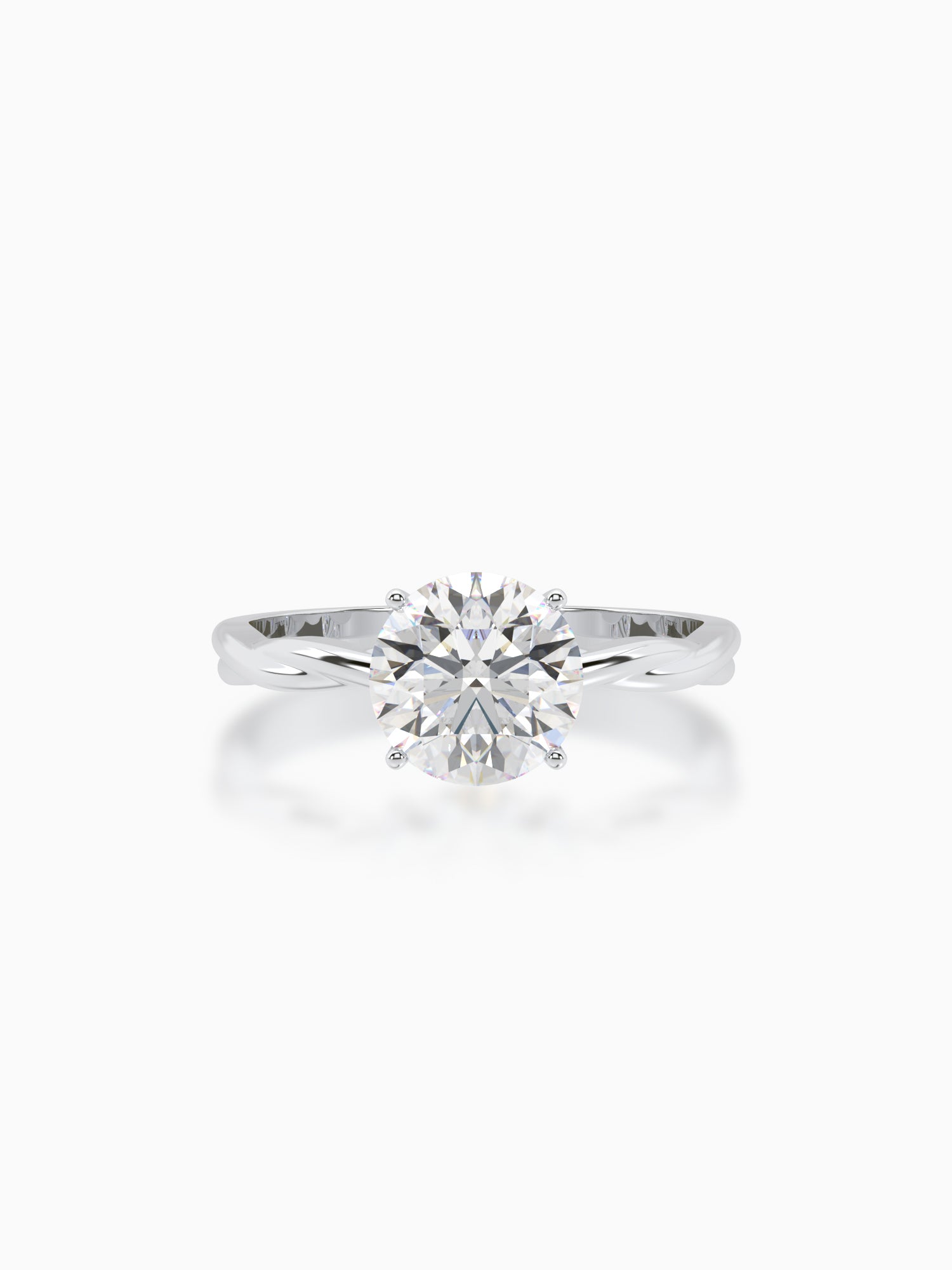 Modern twist diamond ring - Evol Jewels