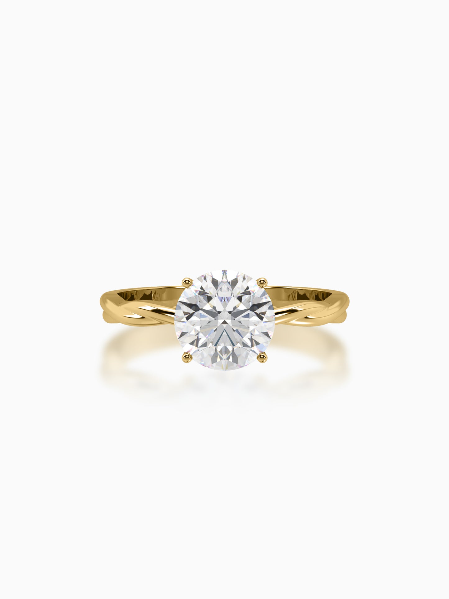 Modern twist diamond ring - Evol Jewels