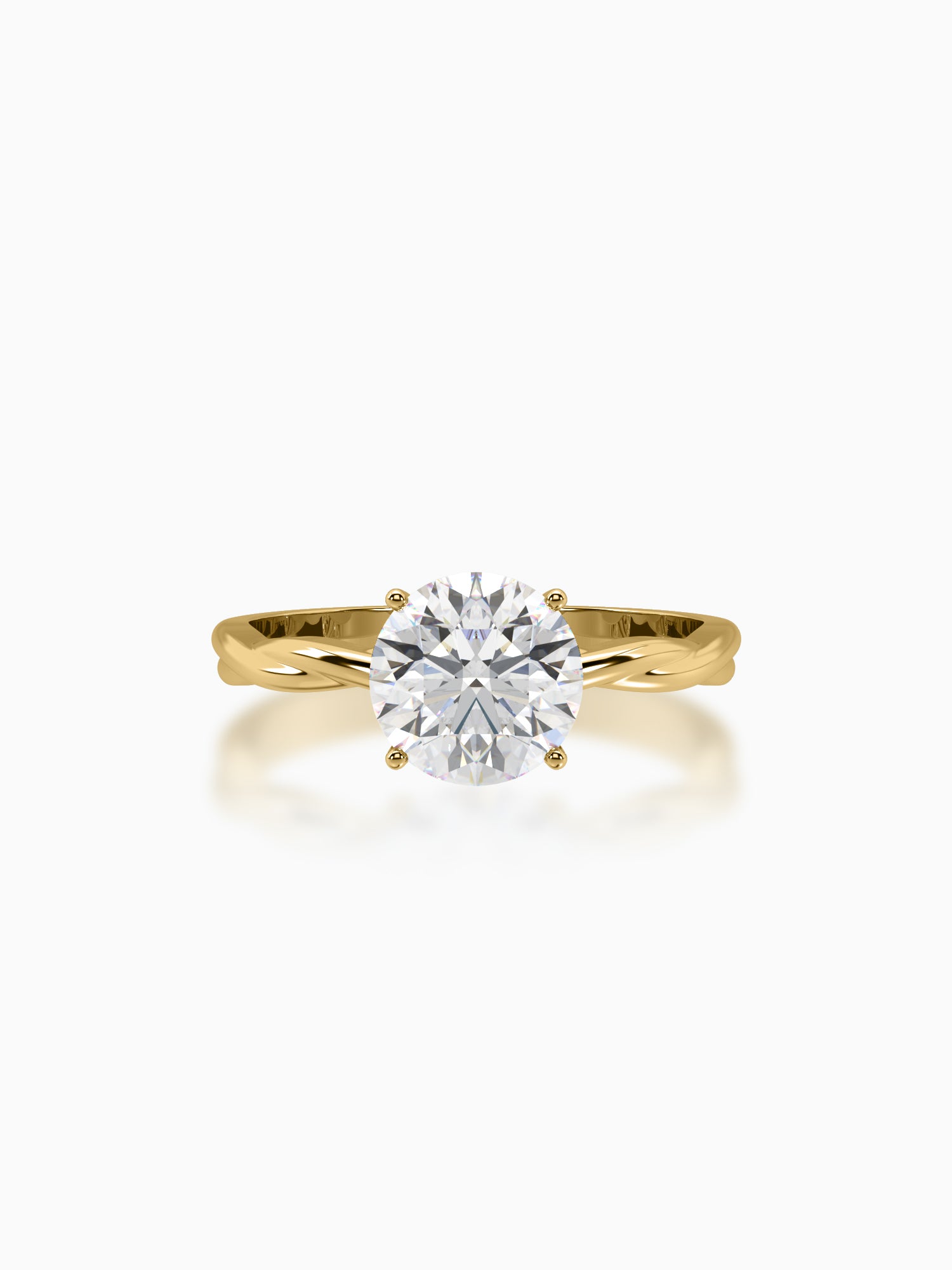 Modern twist diamond ring - Evol Jewels