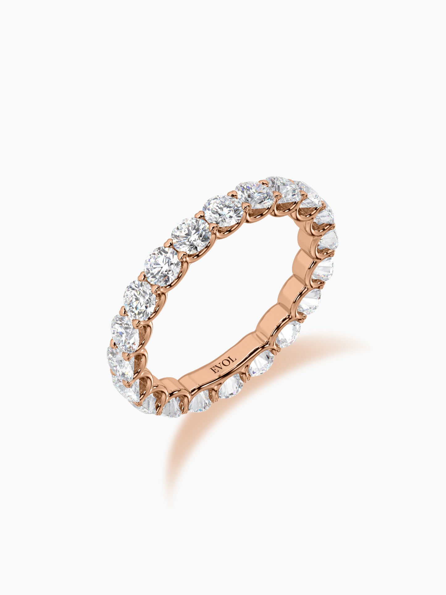 Whispering hearts eternity ring - Evol Jewels