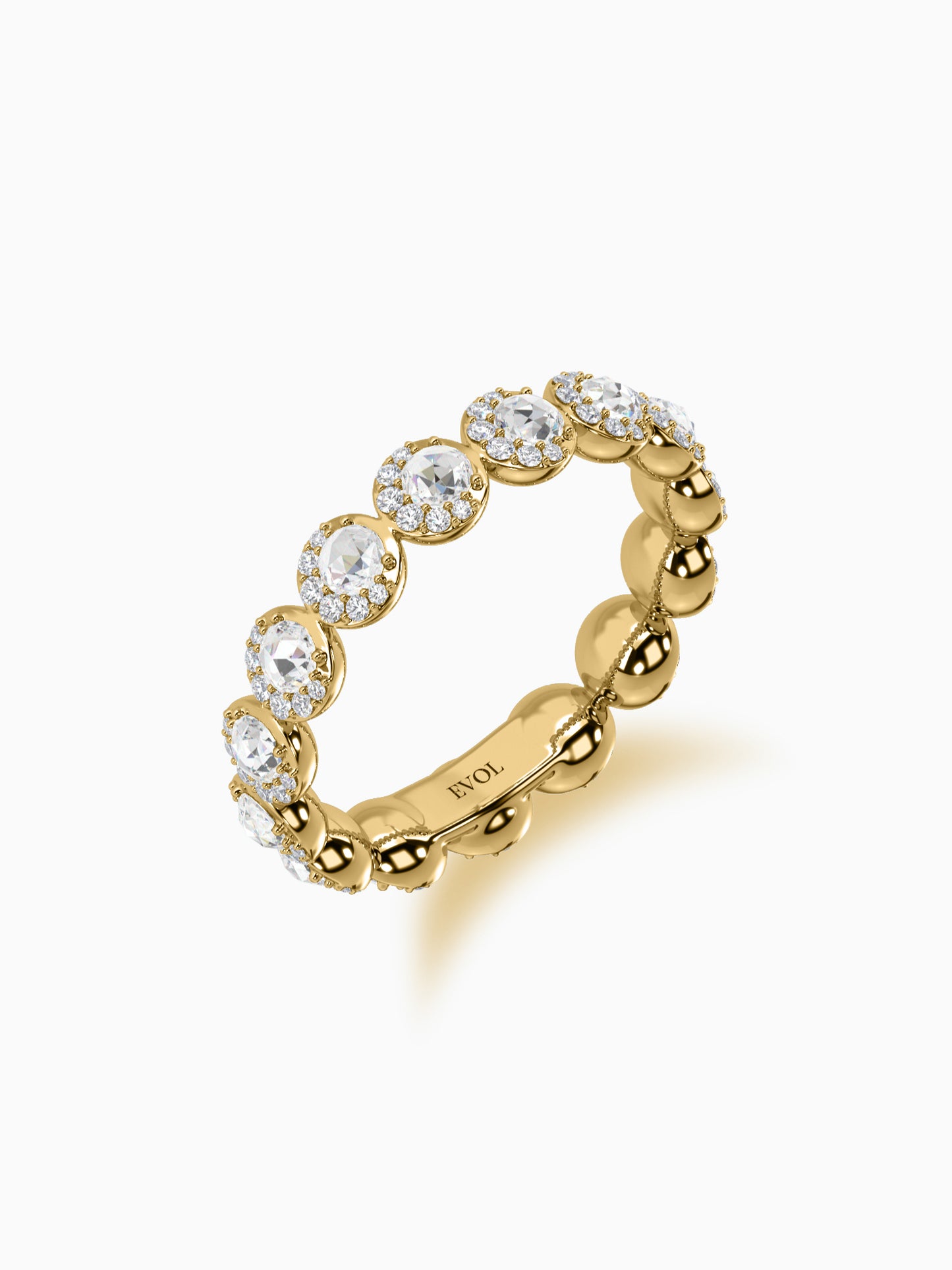 Moon shine diamond eternity ring - Evol Jewels