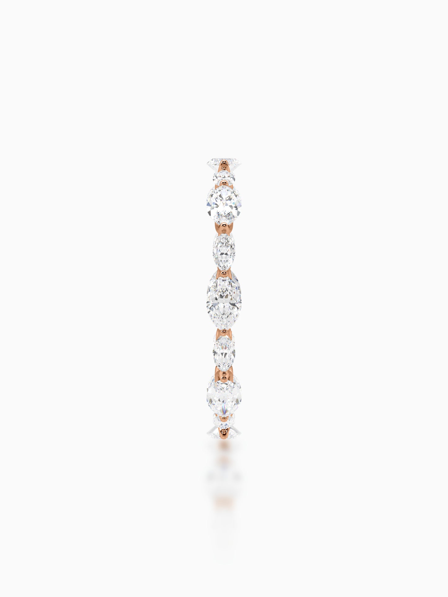 Modern symphony diamond eternity ring