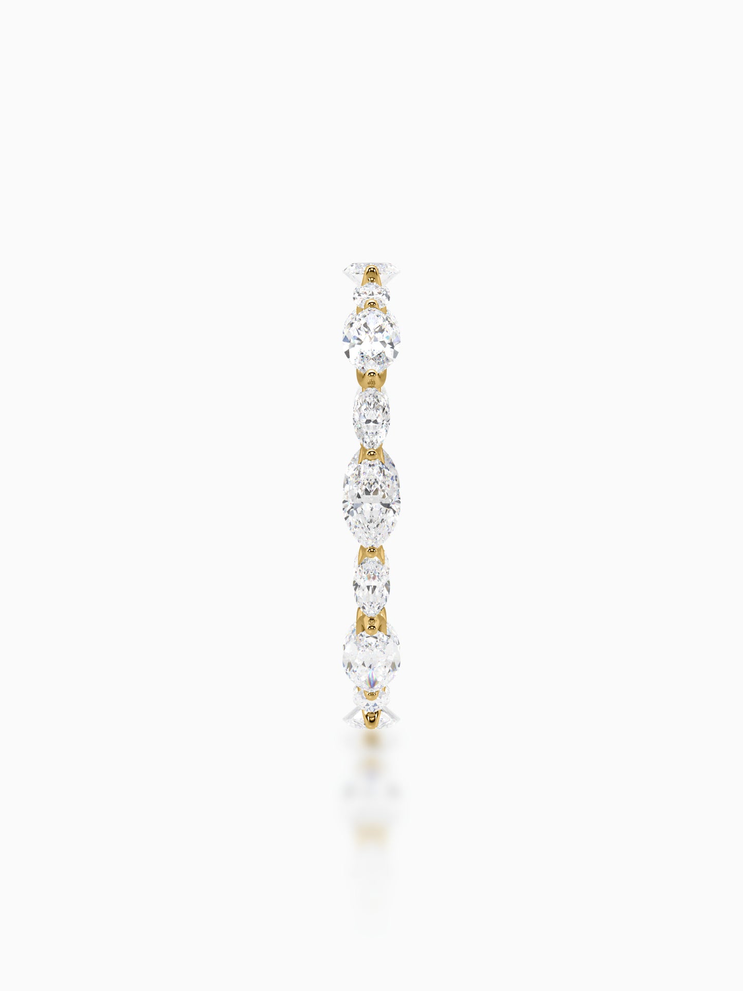 Modern symphony diamond eternity ring