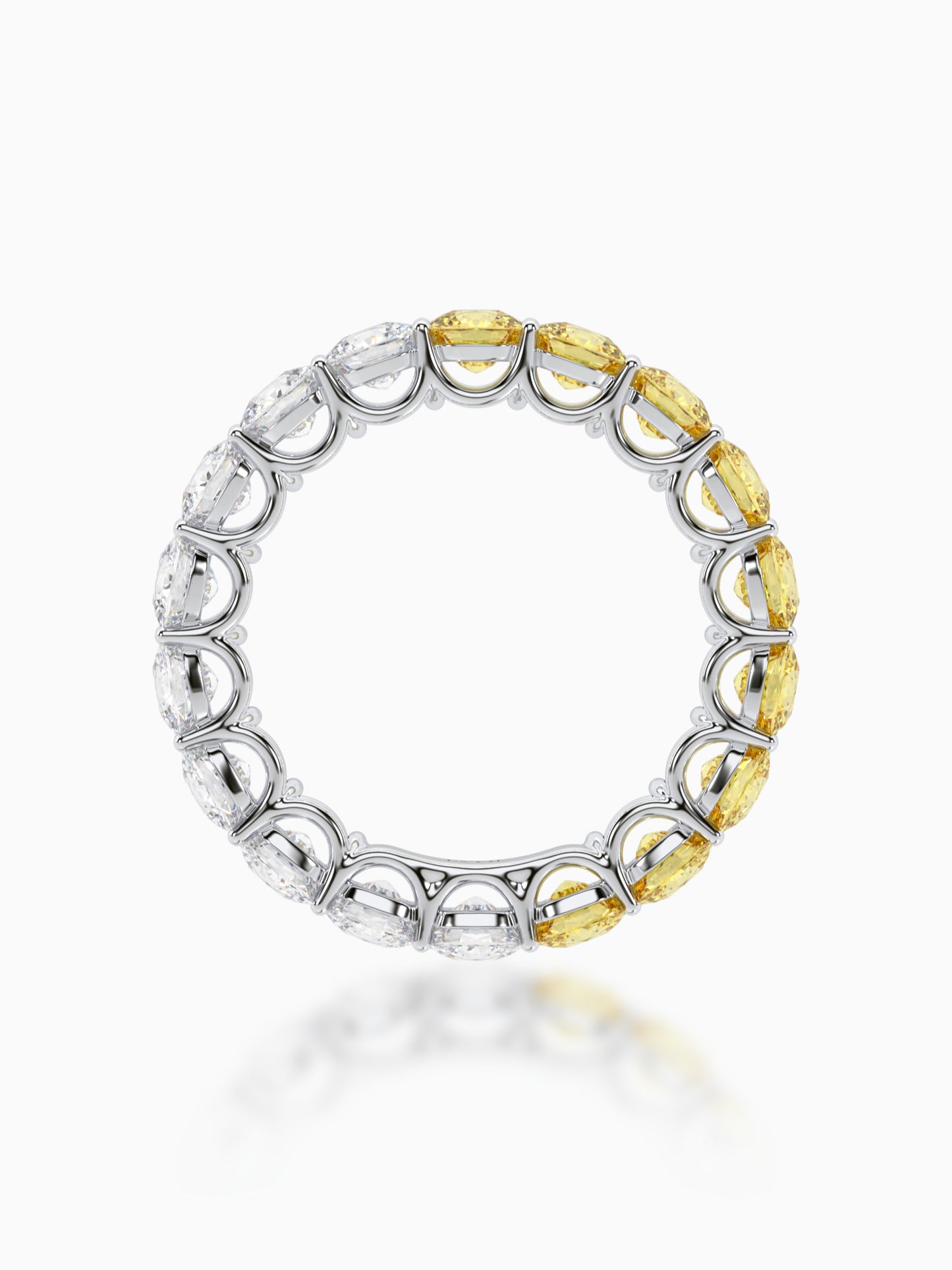 Luna diamond eternity ring - Evol Jewels