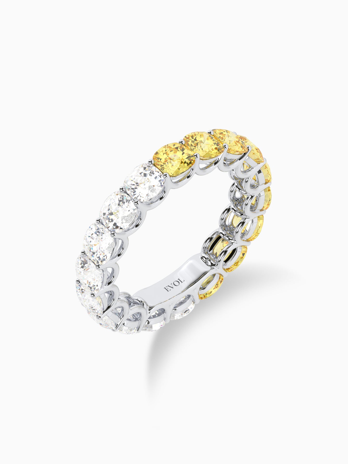 Luna diamond eternity ring - Evol Jewels