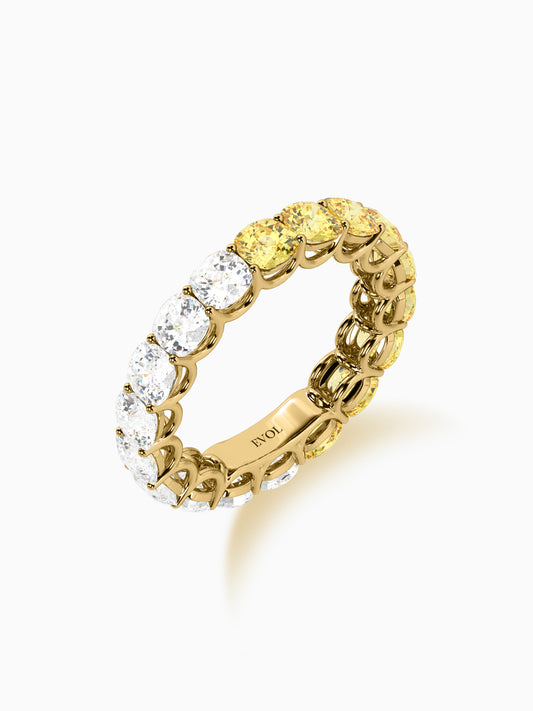 Luna diamond eternity ring - Evol Jewels