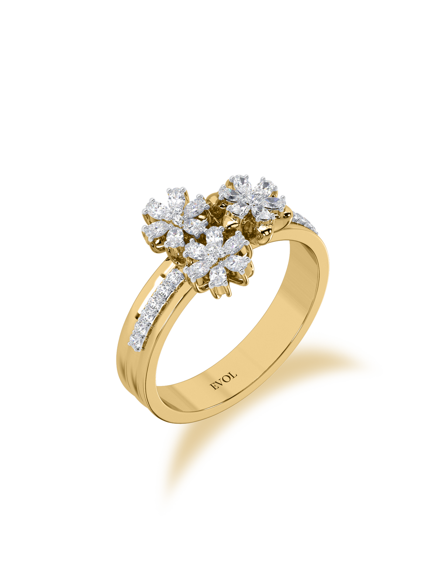 Sunlit Whisper Diamond Ring - Evol Jewels