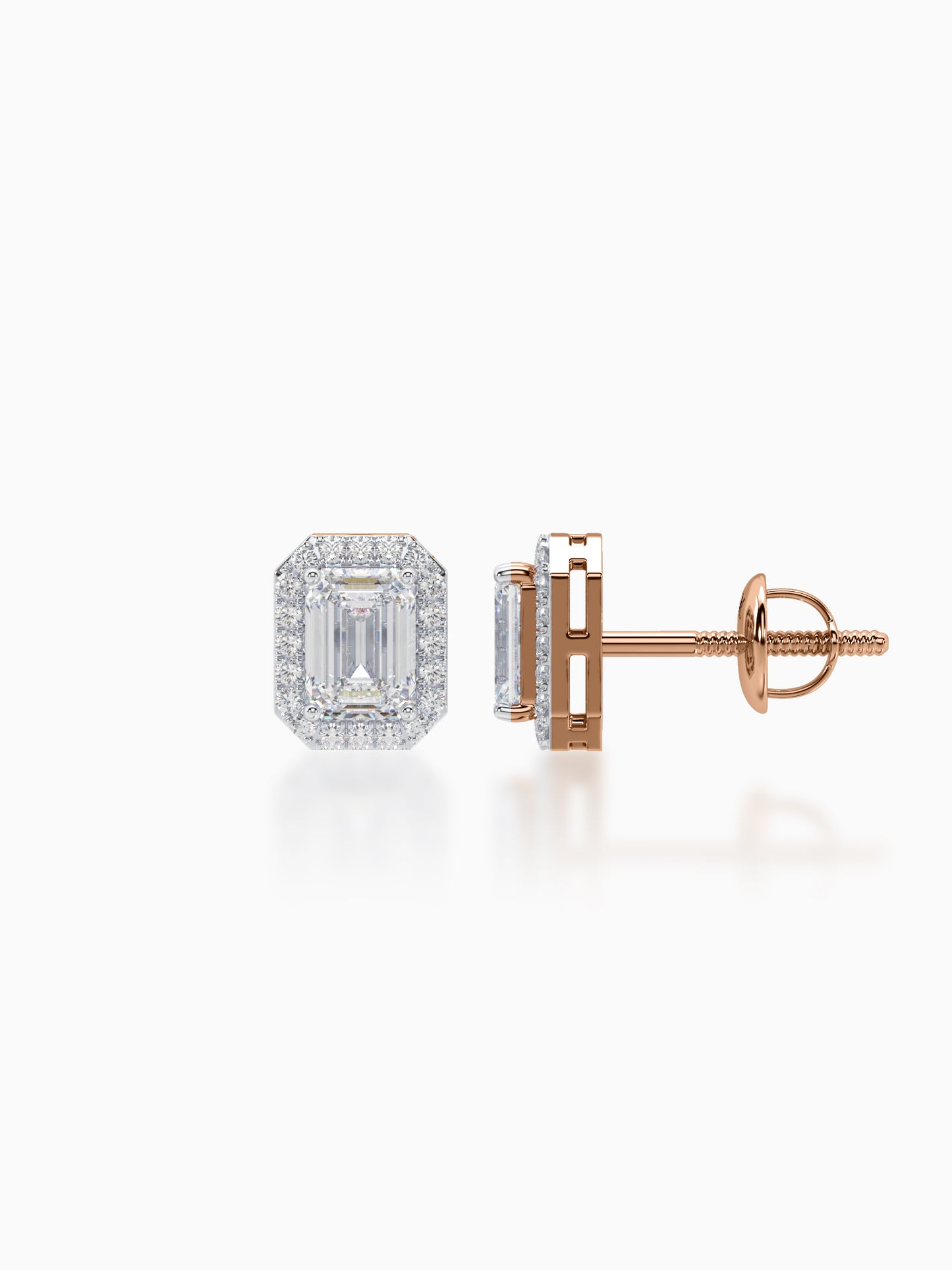 Frost diamond earrings