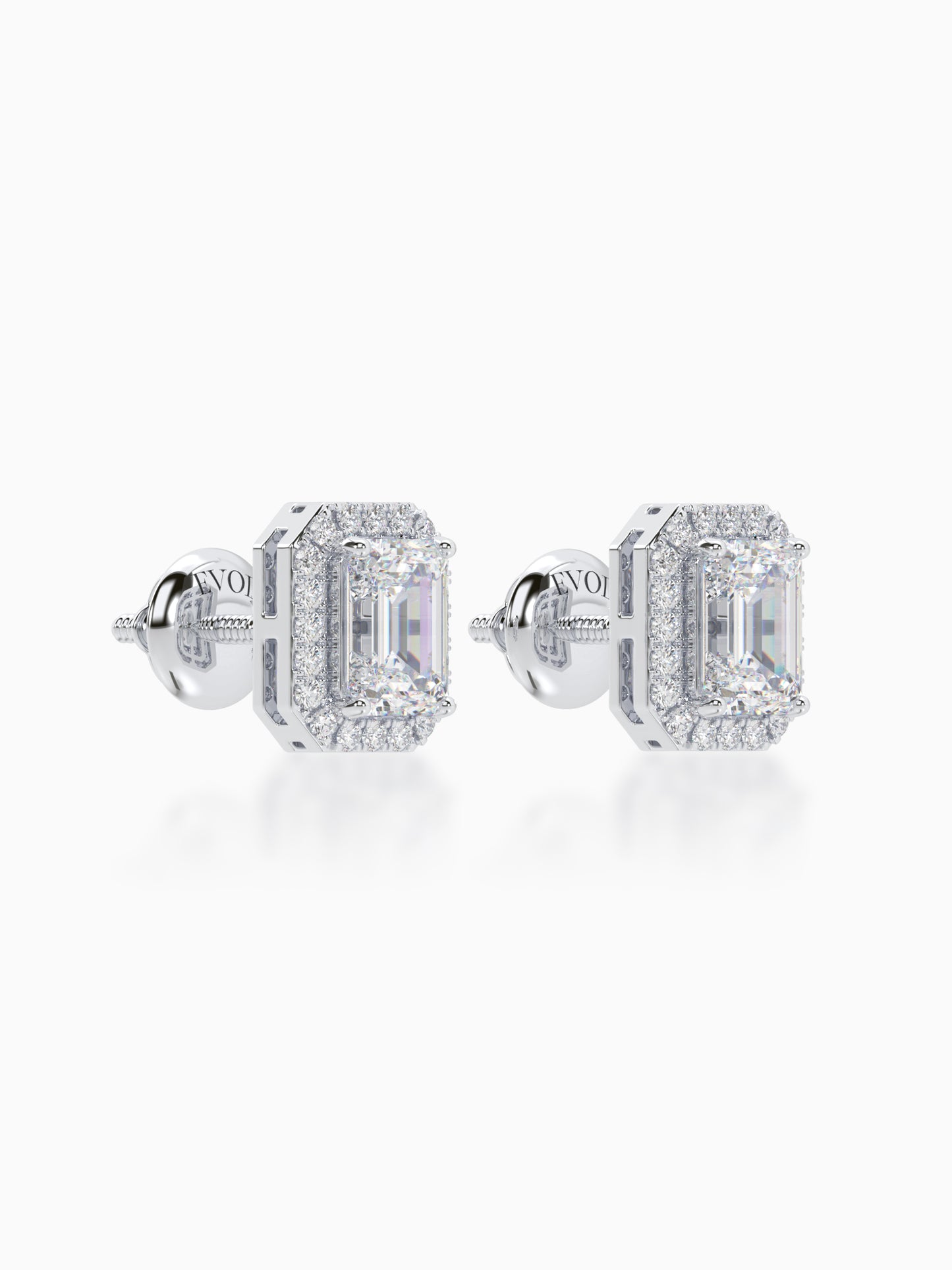 Frost diamond earrings