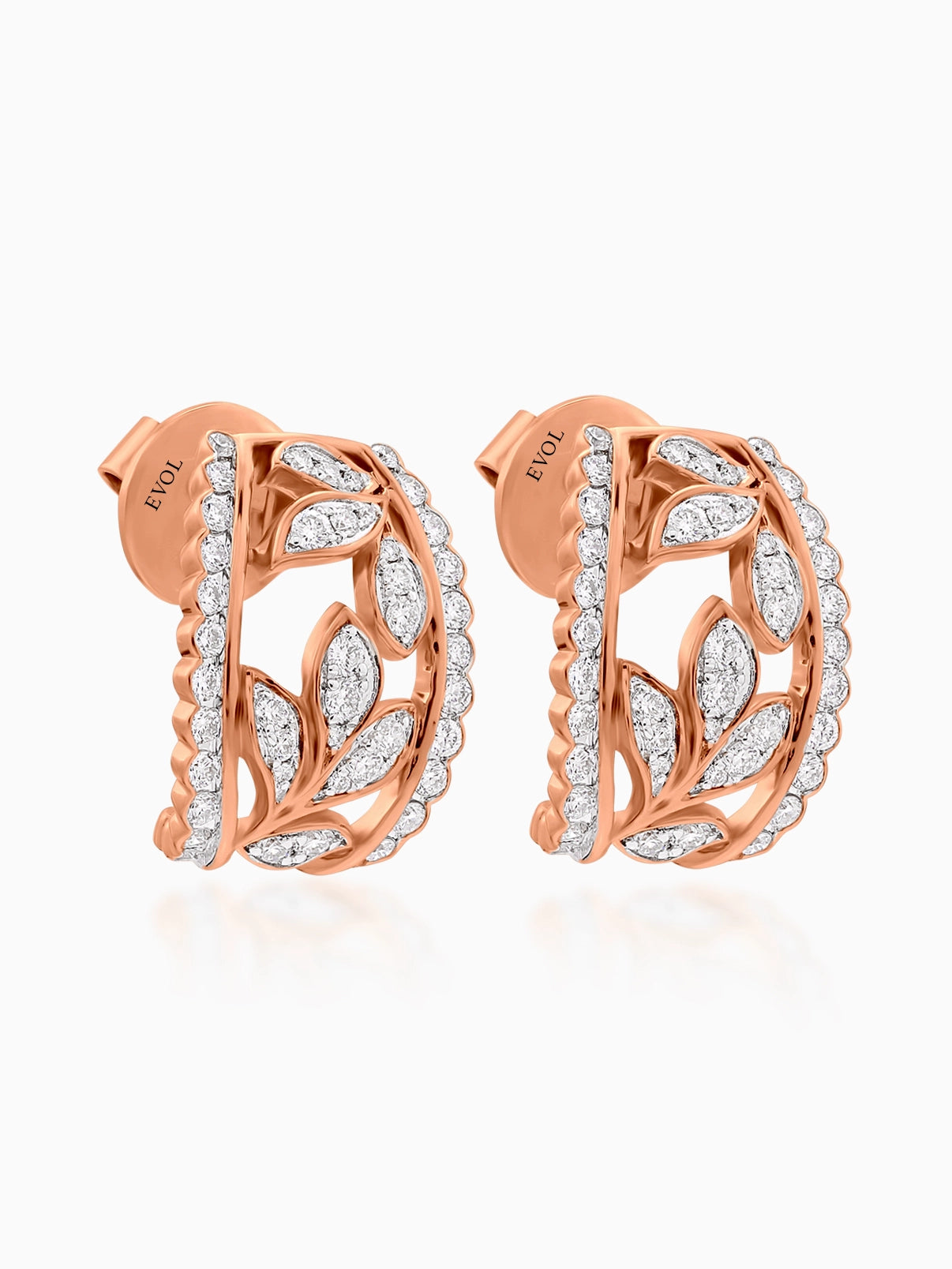 Petal Lace Diamond Earrings - Evol Jewels