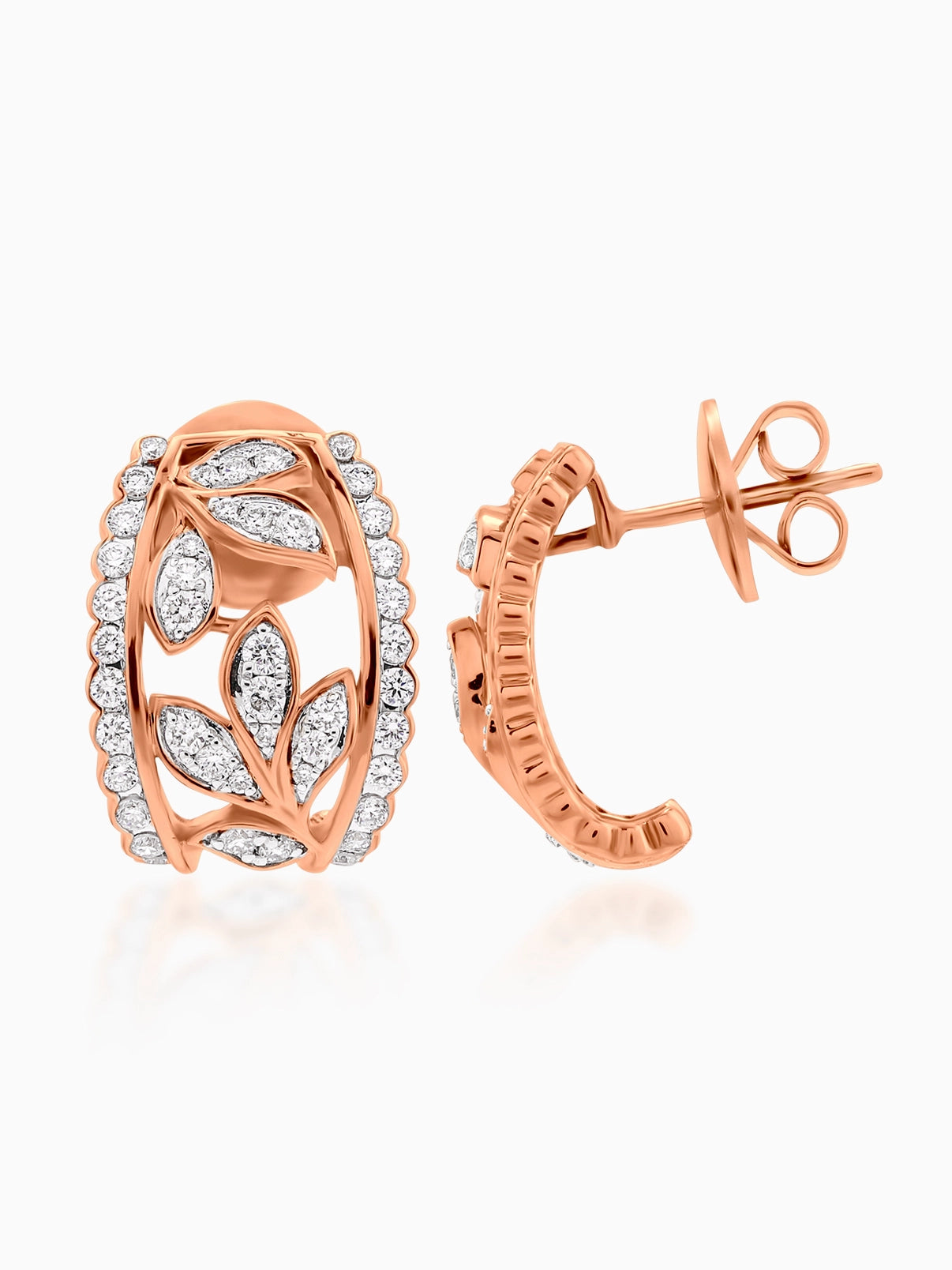 Petal Lace Diamond Earrings - Evol Jewels