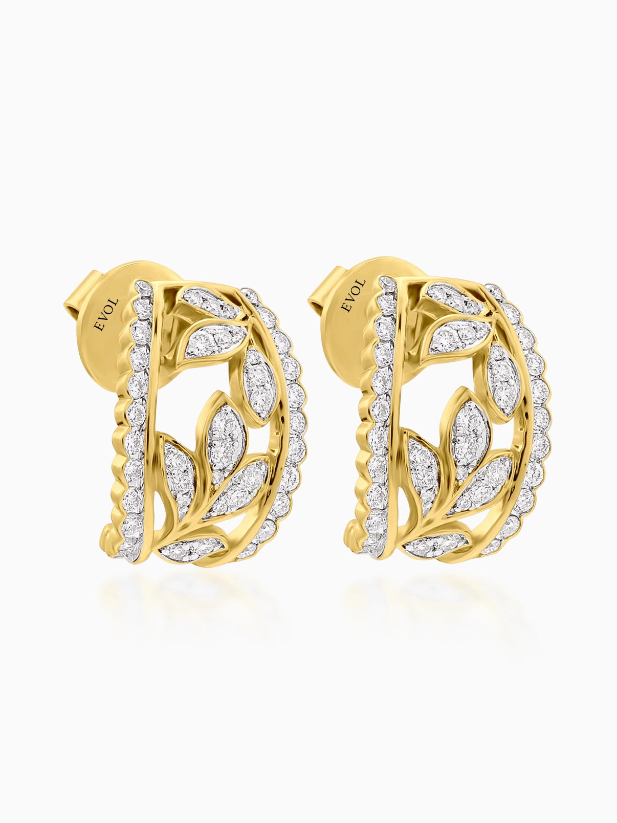 Petal Lace Diamond Earrings - Evol Jewels