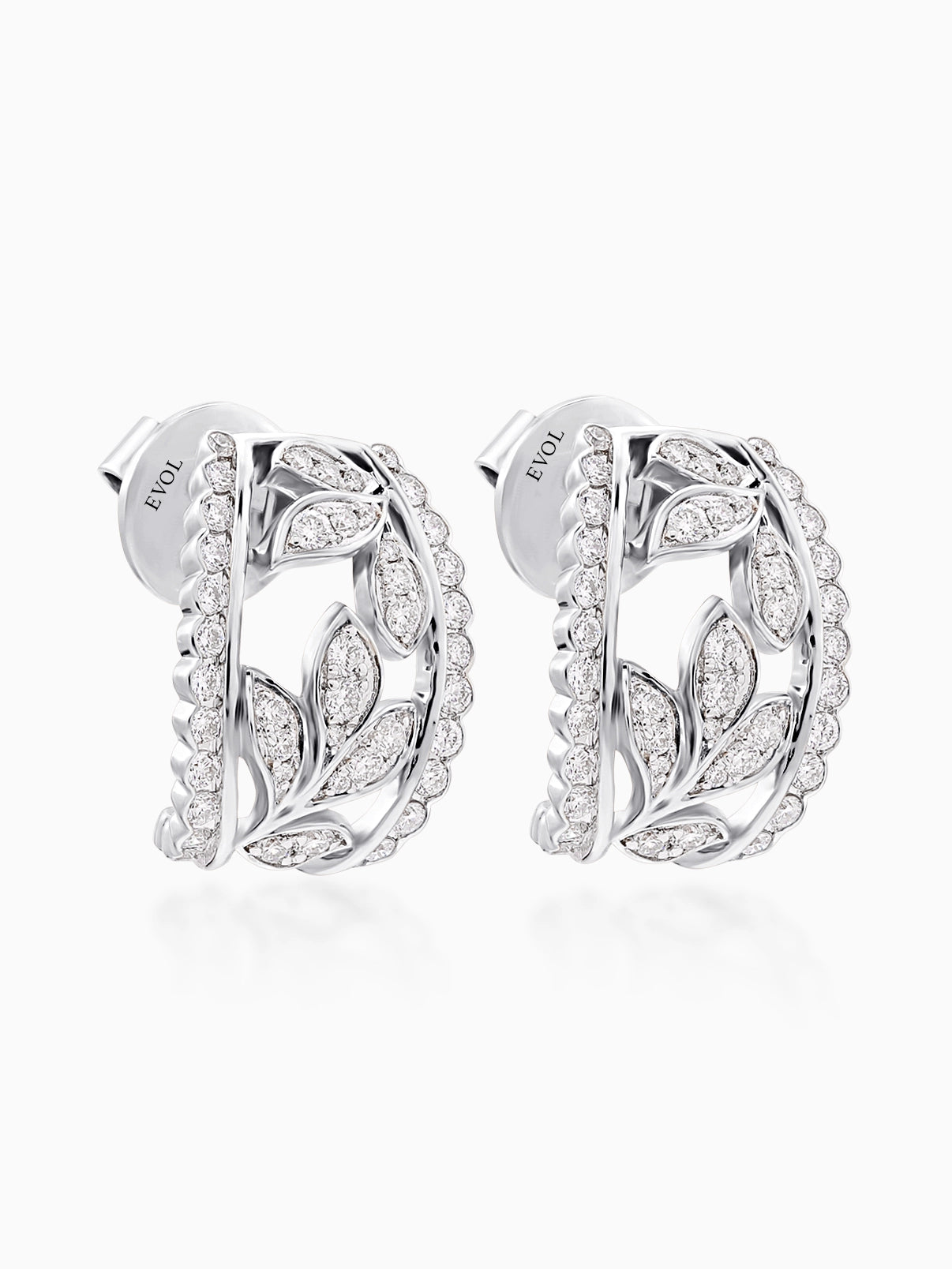 Petal Lace Diamond Earrings - Evol Jewels