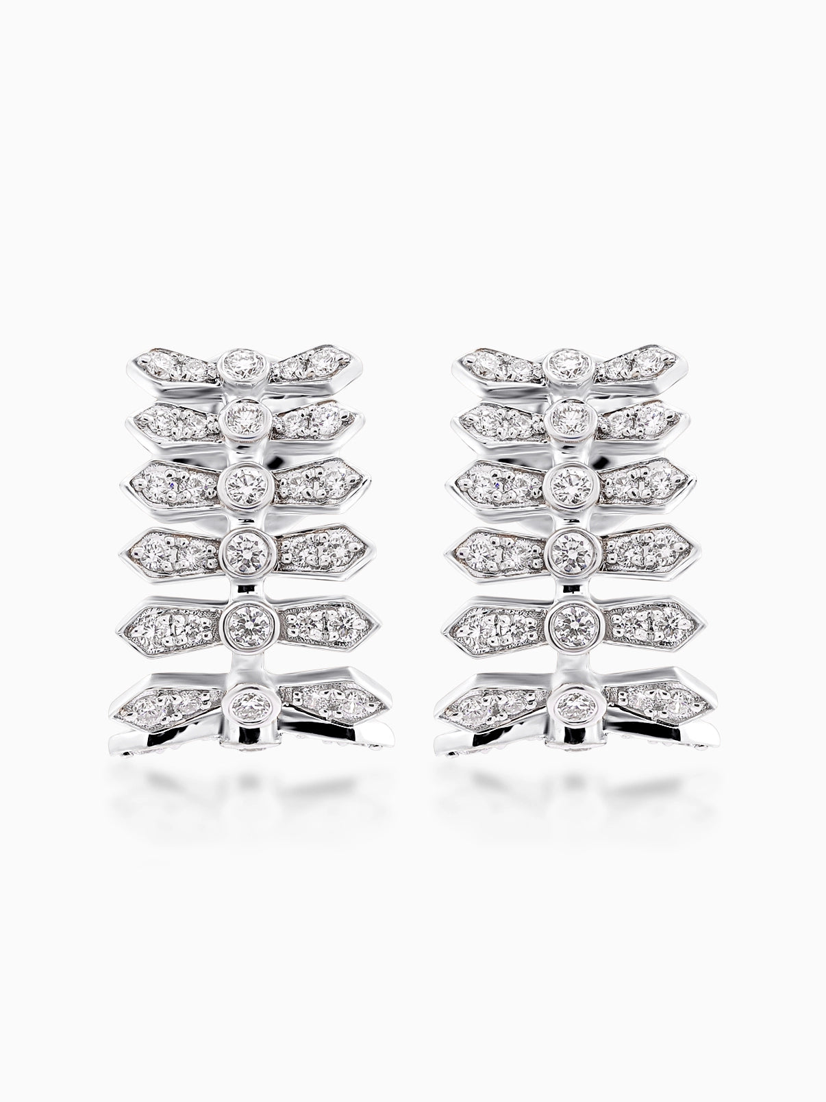 Aria Stacked Diamond Earrings