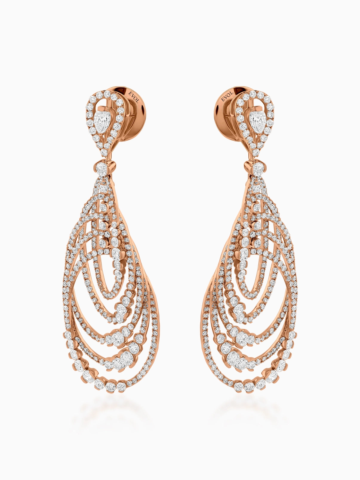 Cascade Diamond Chandelier Earrings