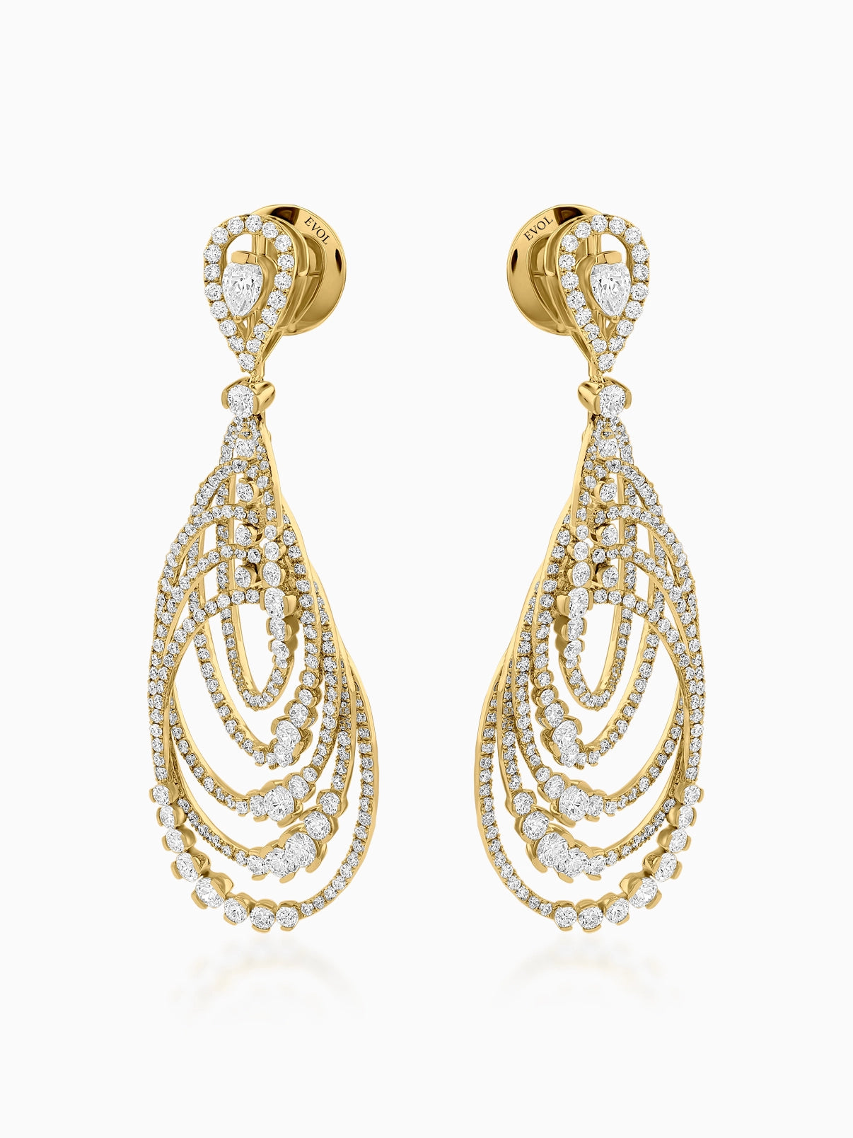 Cascade Diamond Chandelier Earrings