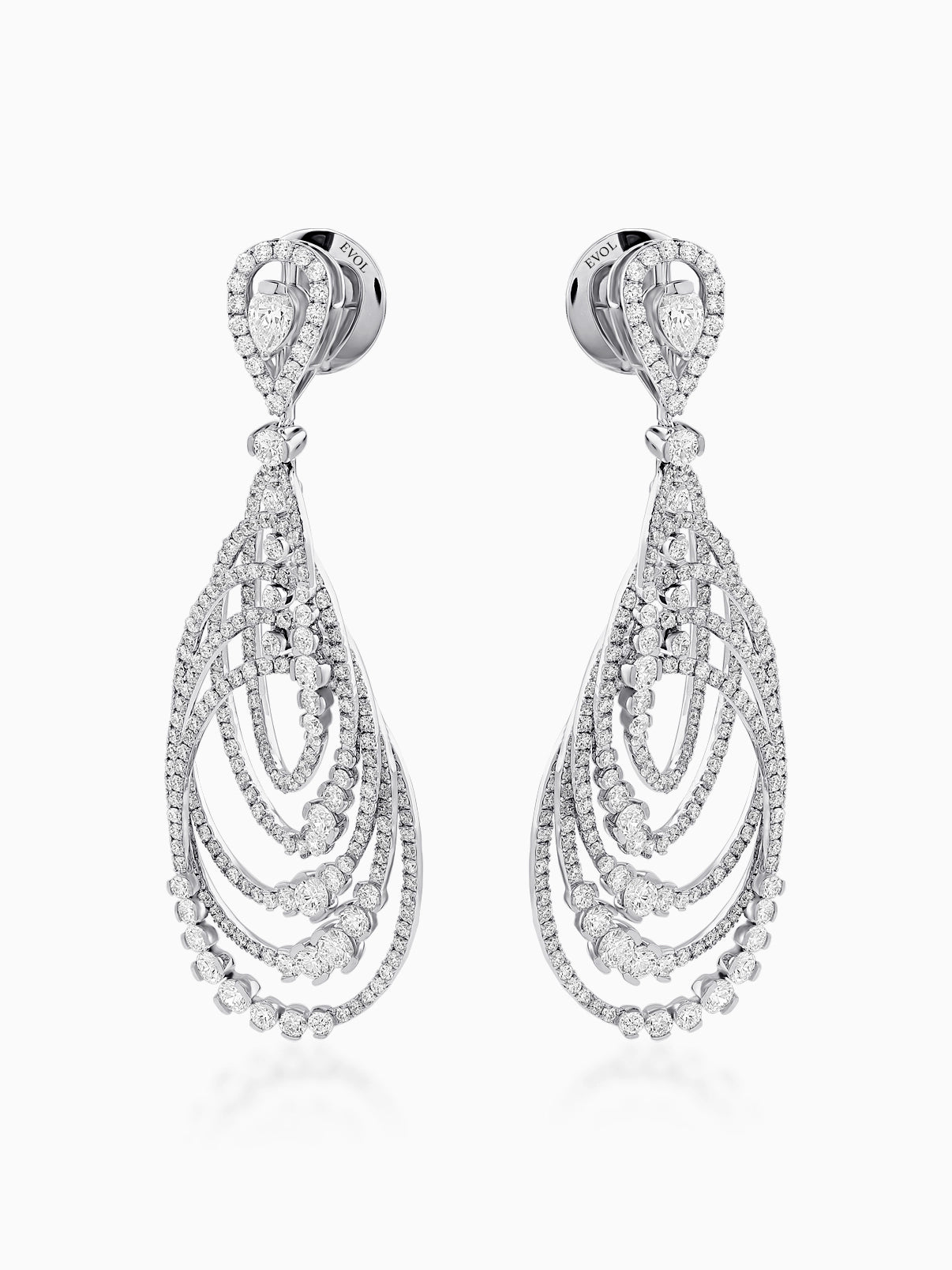 Cascade Diamond Chandelier Earrings