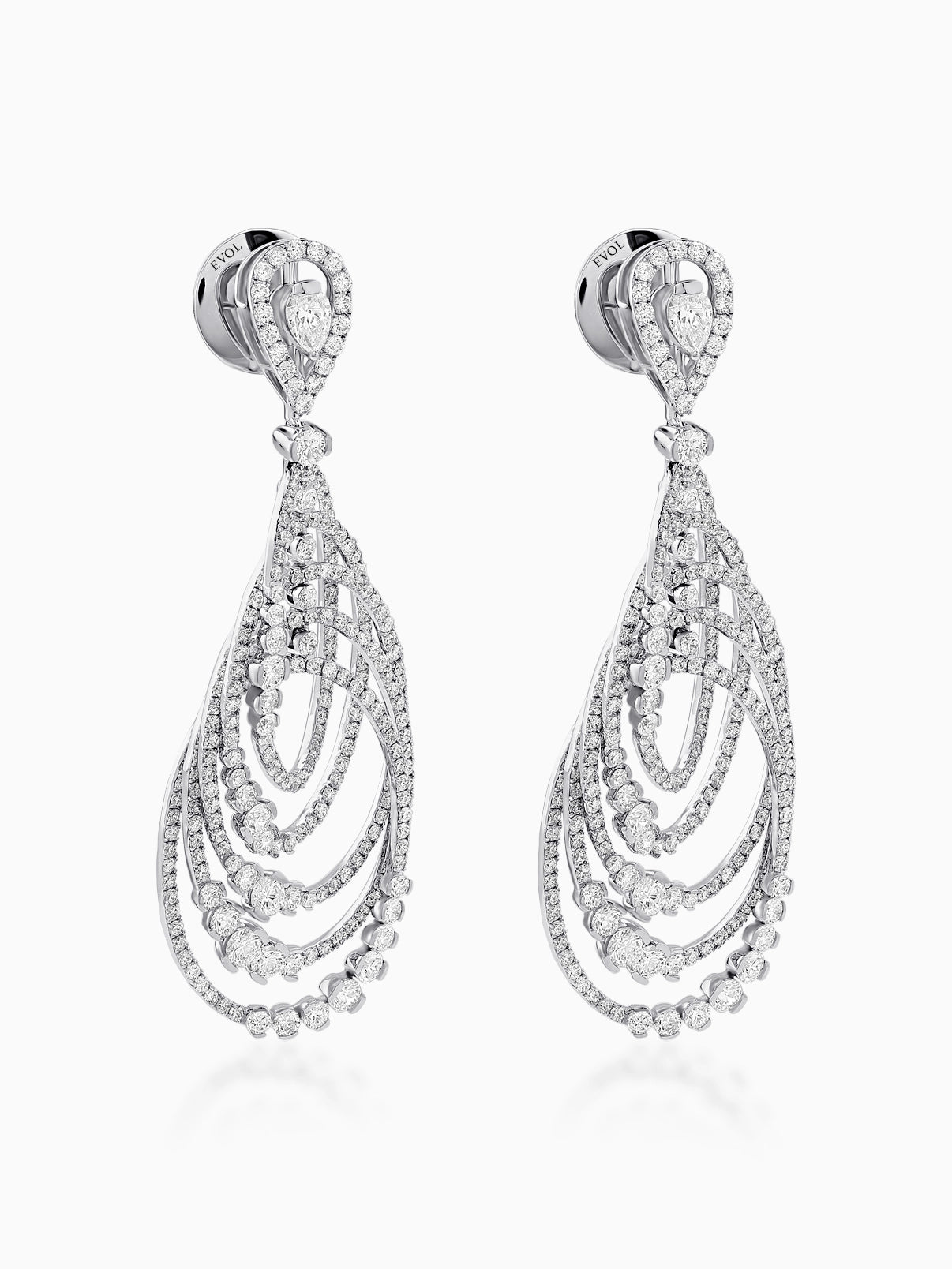 Cascade Diamond Chandelier Earrings - Evol Jewels