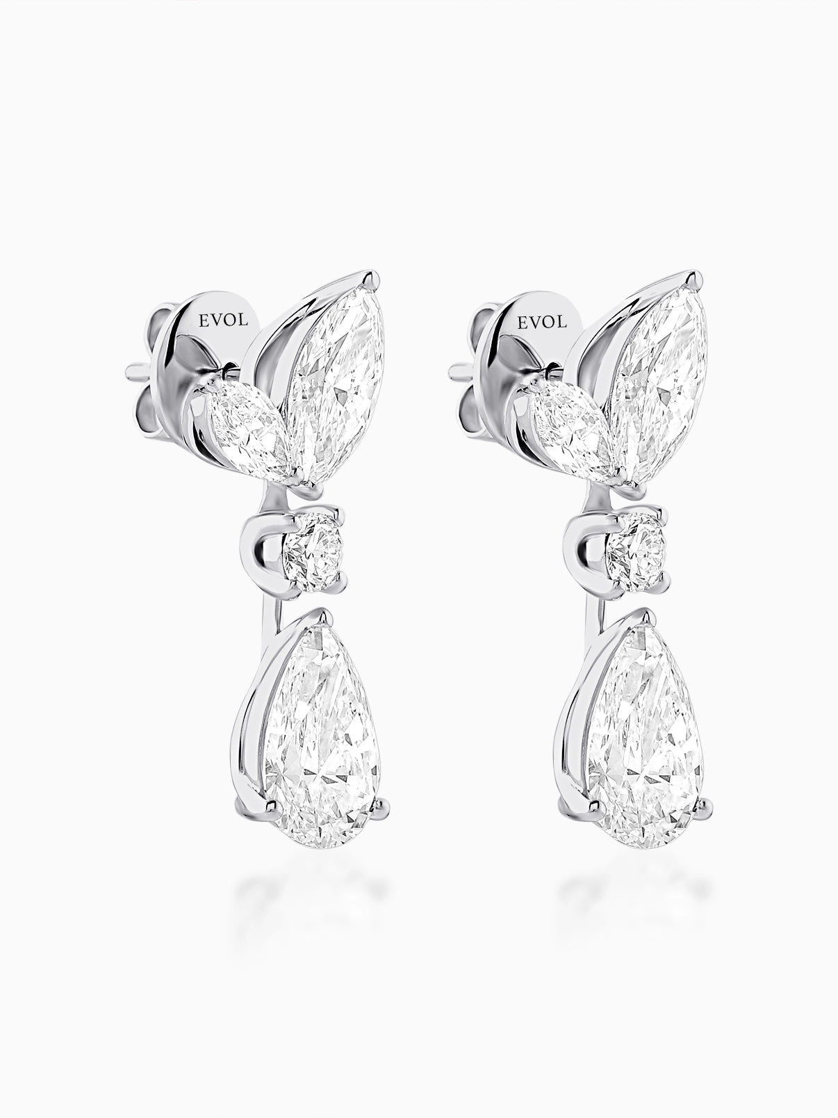 Ethereal Petal Drop Earrings - Evol Jewels