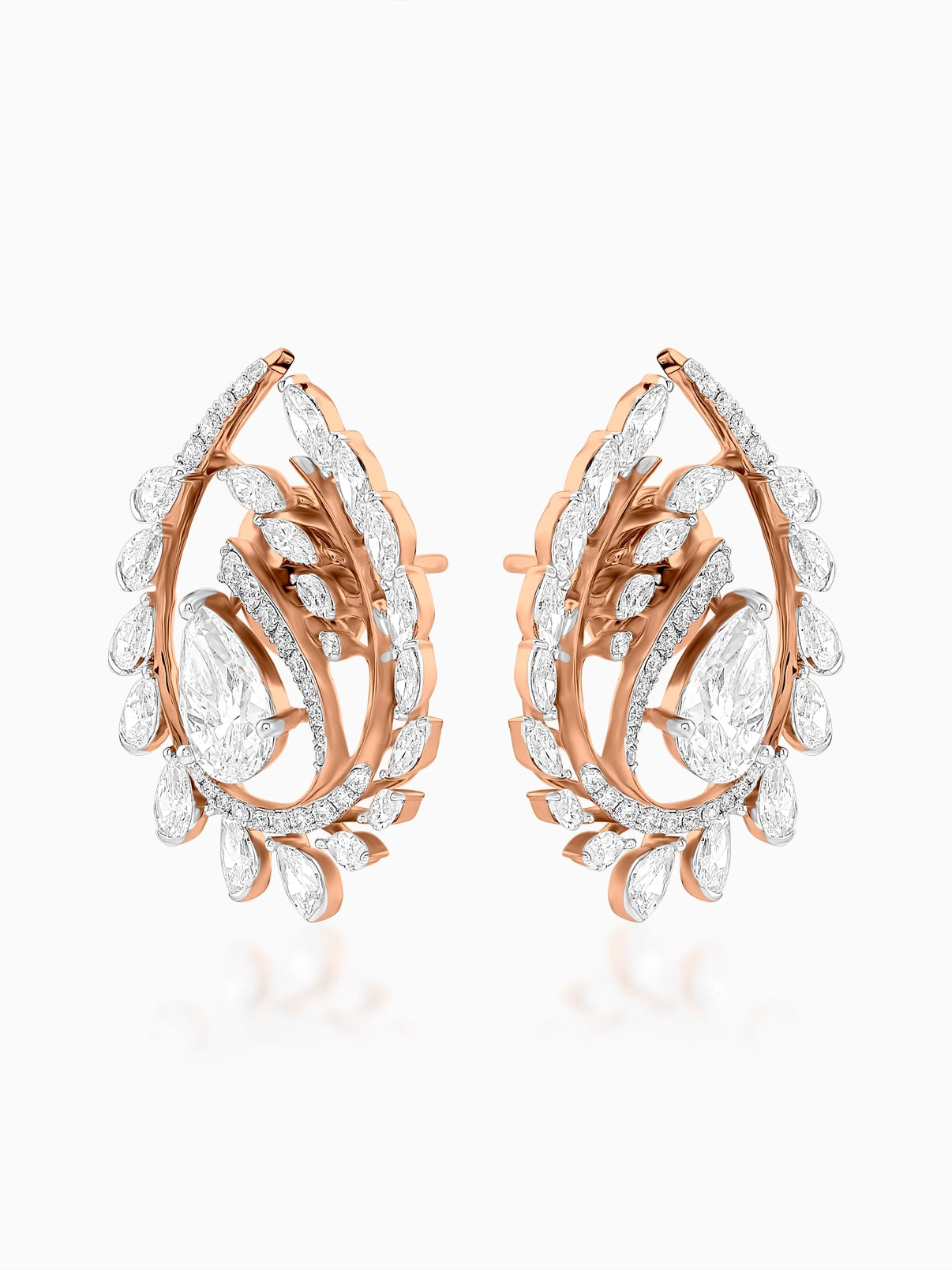 Blossom Vine Diamond Earrings