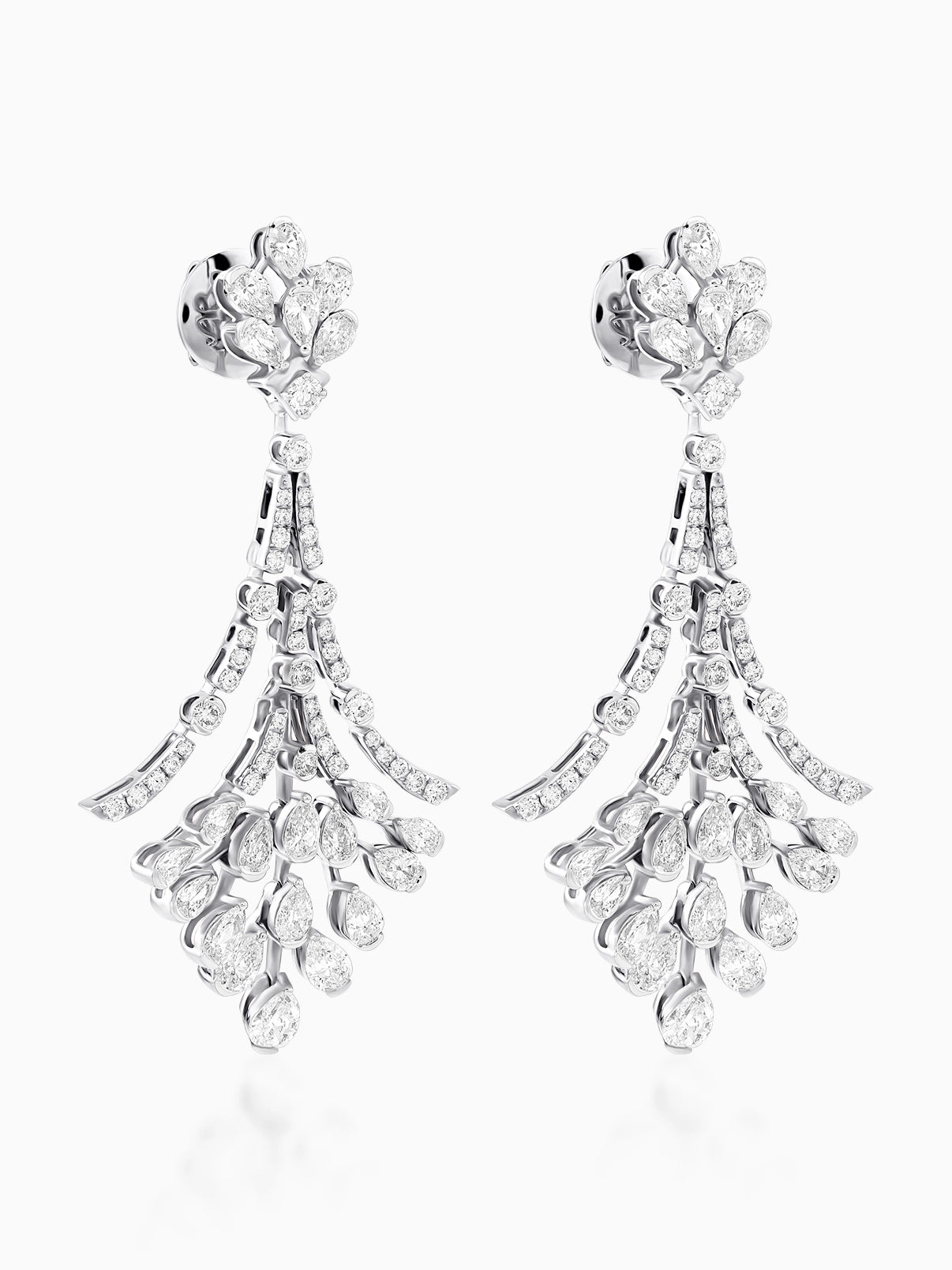 Ethereal Cascade Diamond Earrings