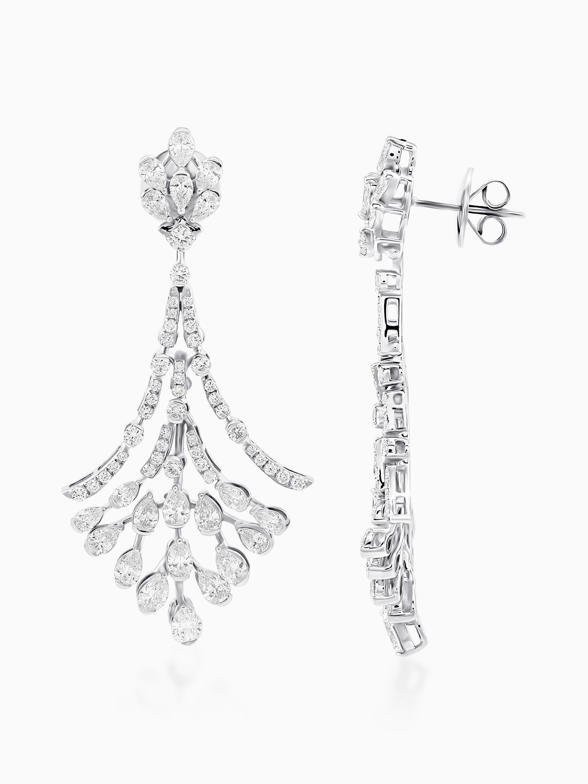 Ethereal Cascade Diamond Earrings - Evol Jewels