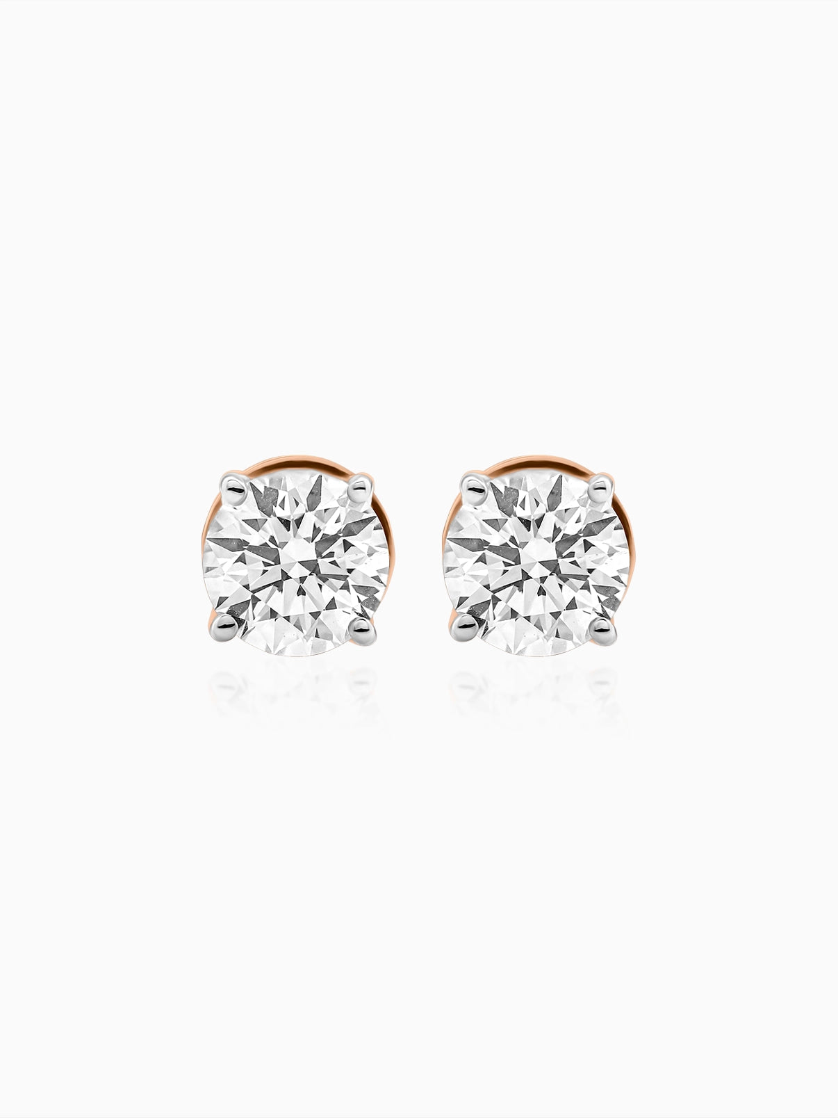 Classic Round Solitaire Studs