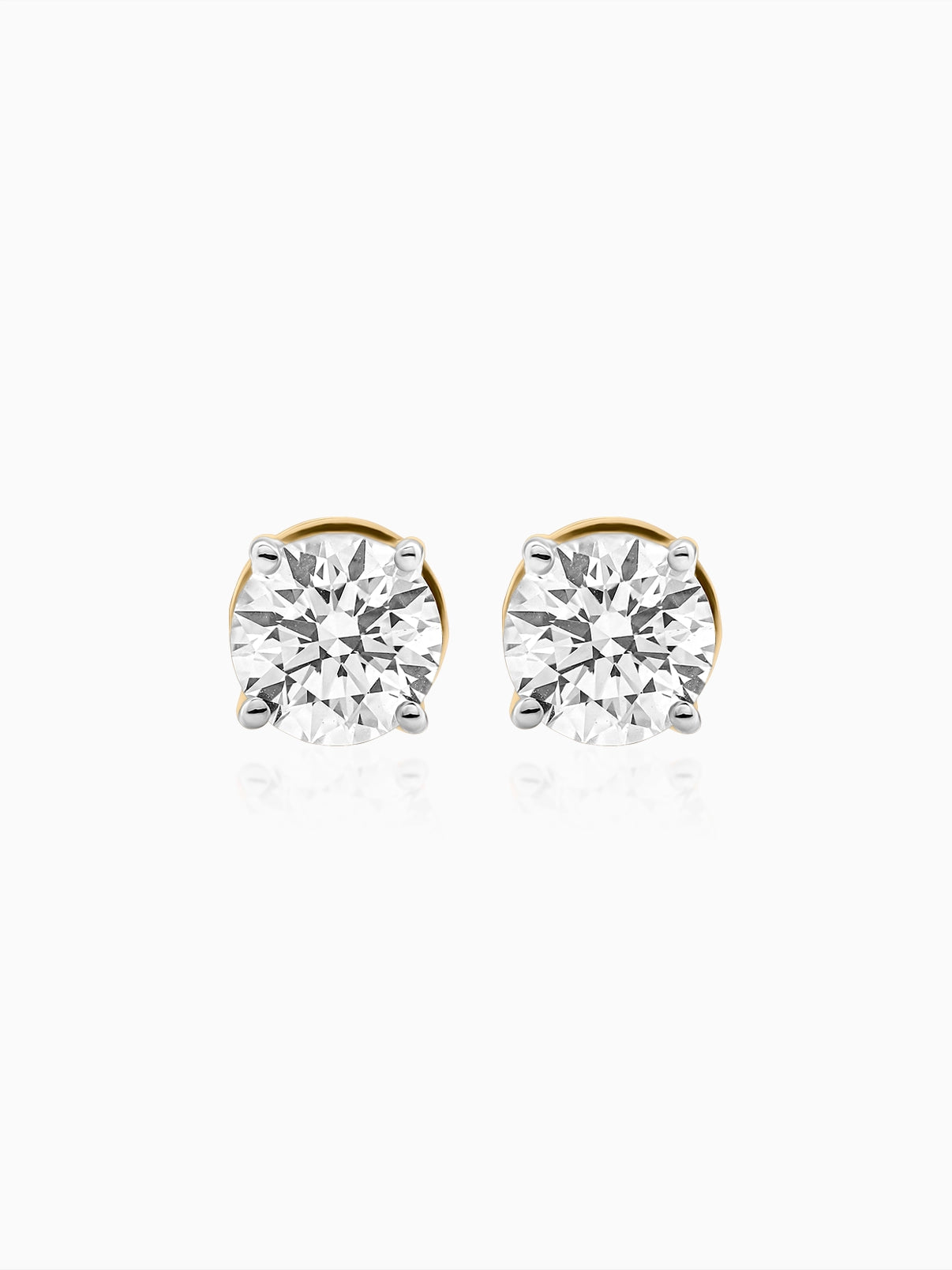 Classic Round Solitaire Studs
