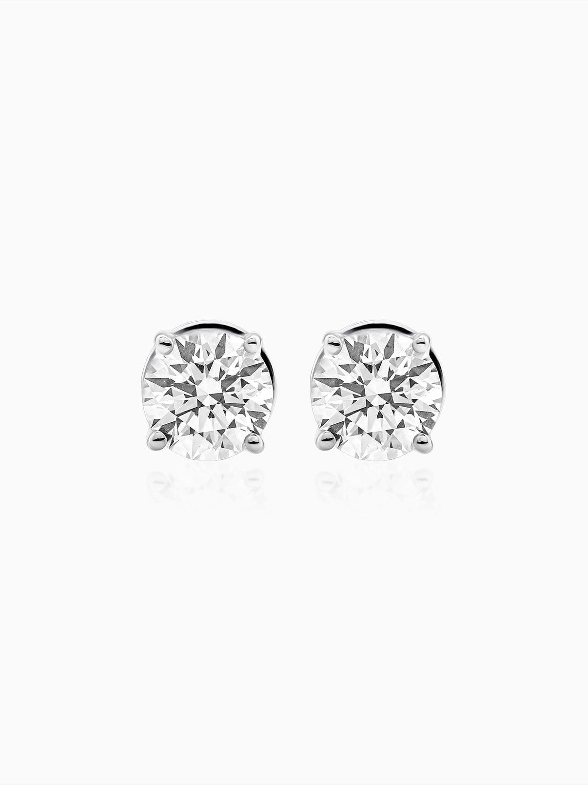 Classic Round Solitaire Studs