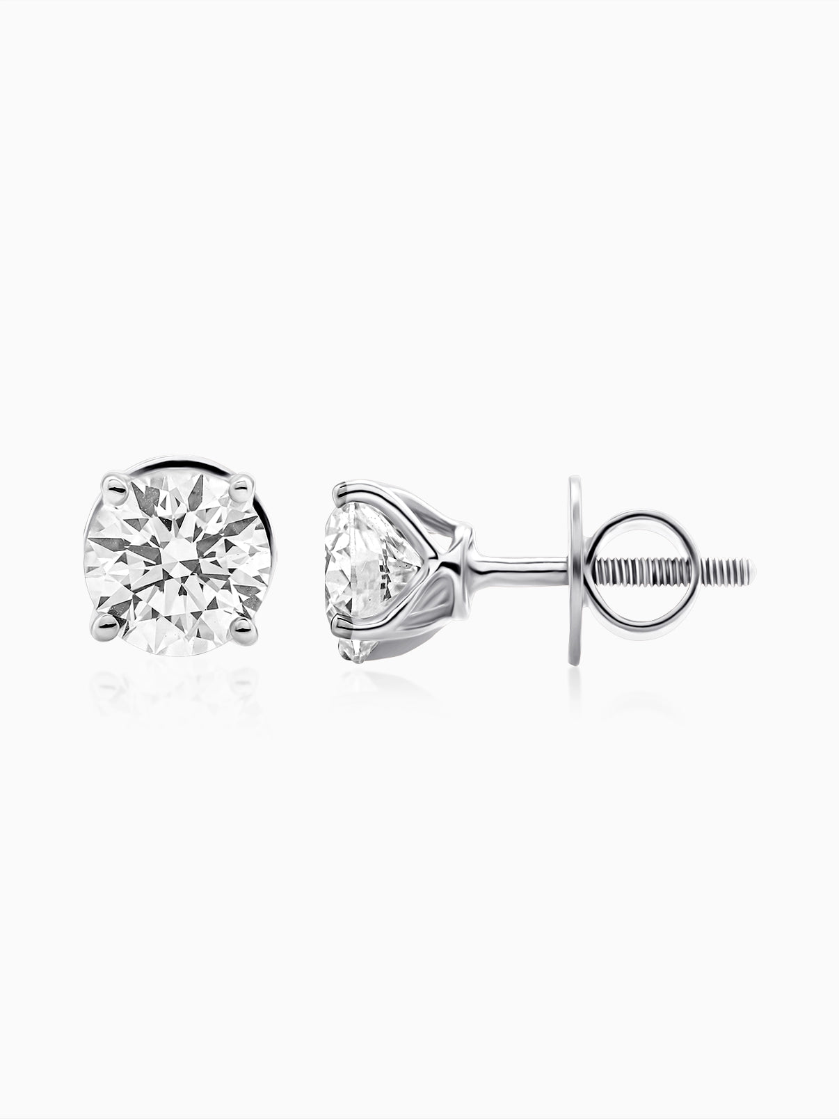 Classic Round Solitaire Studs
