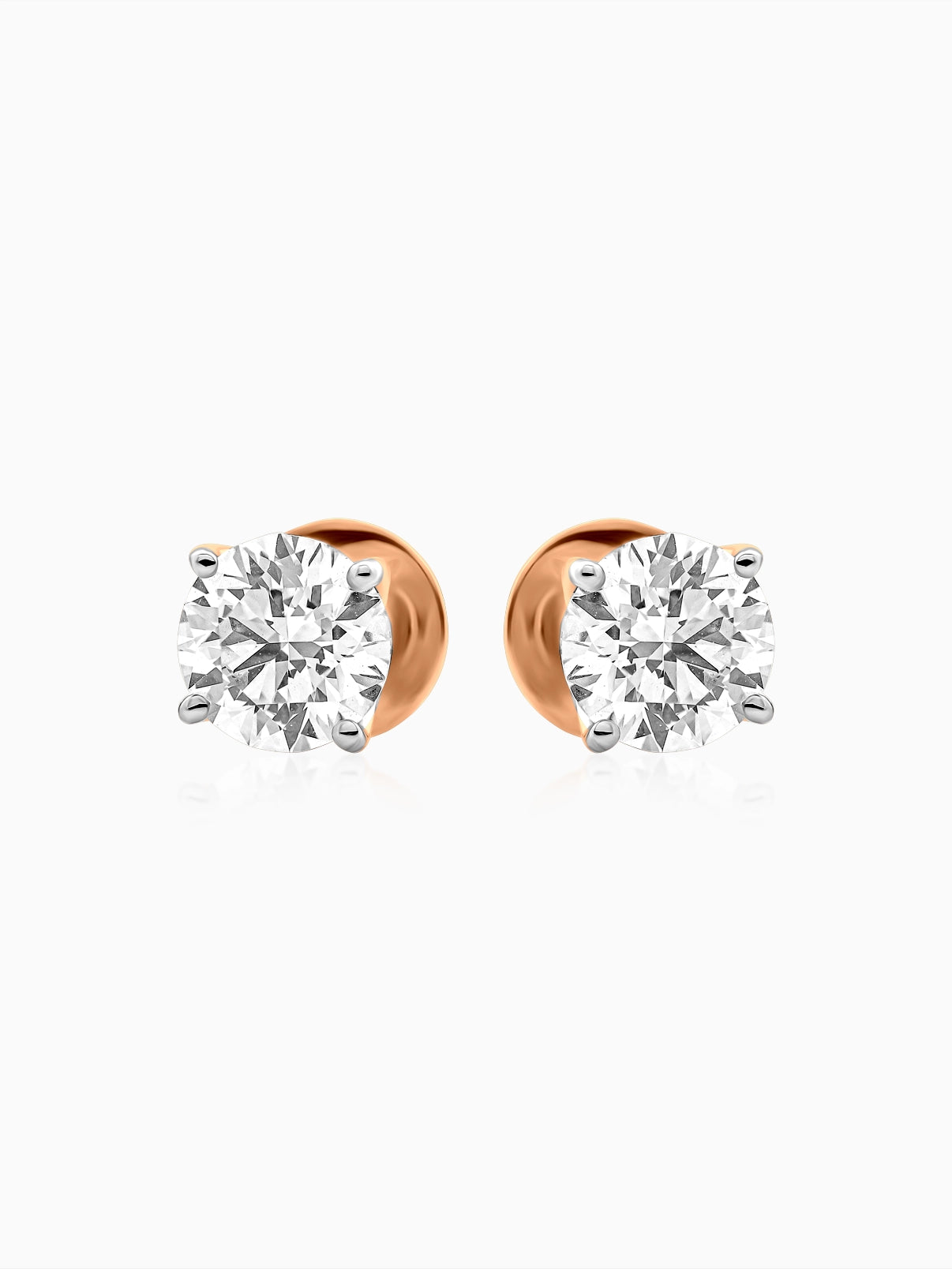 Classic Round Solitaire Studs