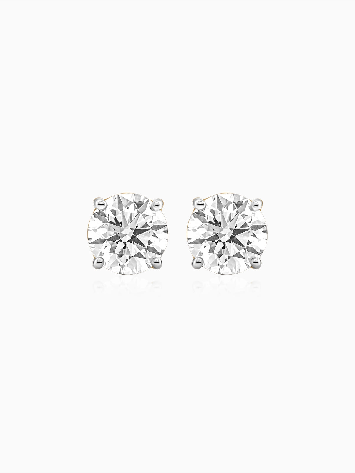 Classic Round Solitaire Studs