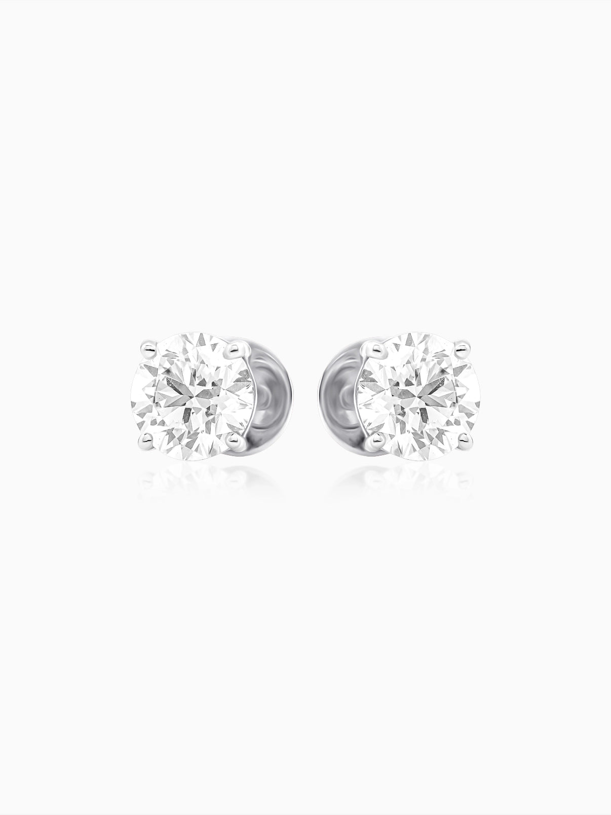 Classic Round Solitaire Studs