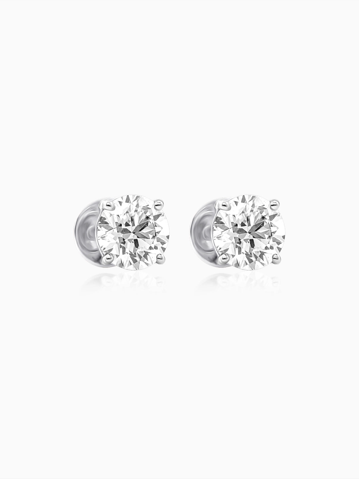 Classic Round Solitaire Studs