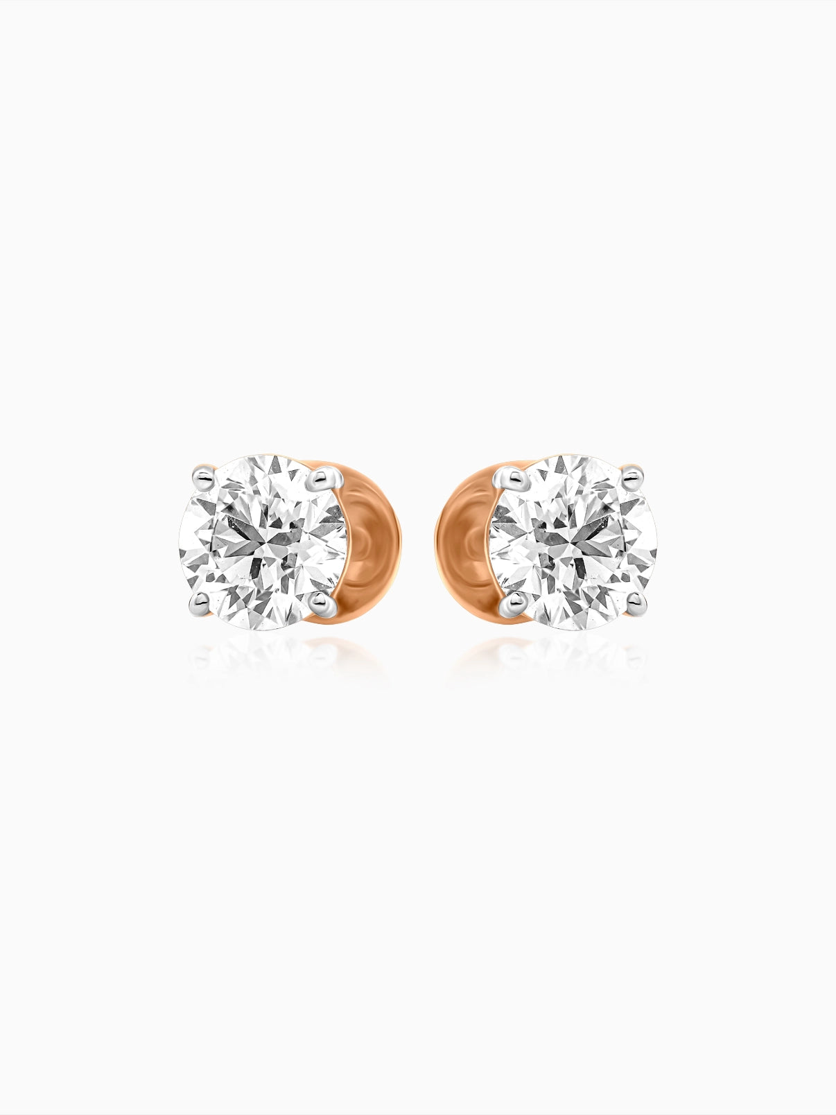 Classic Round Solitaire Studs