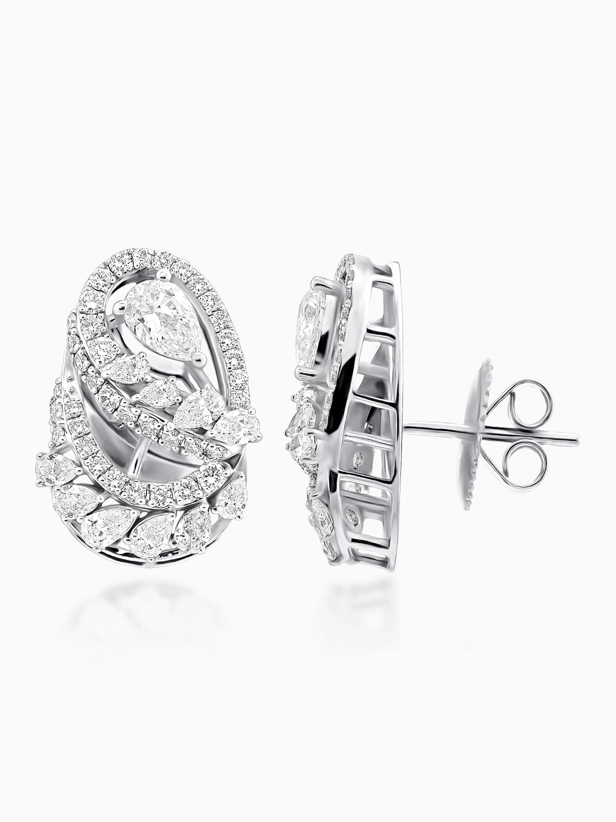 Contour Diamond Earrings