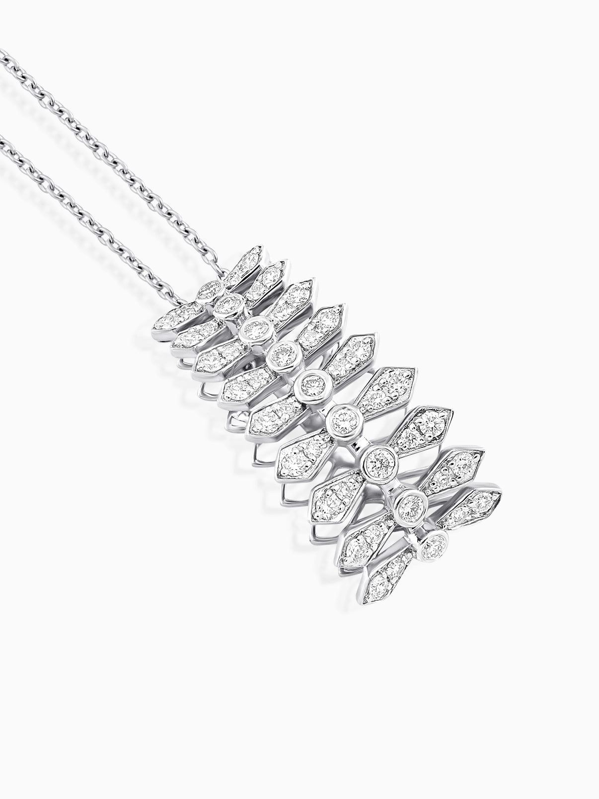 Modern Layered Diamond Pendant - Evol Jewels