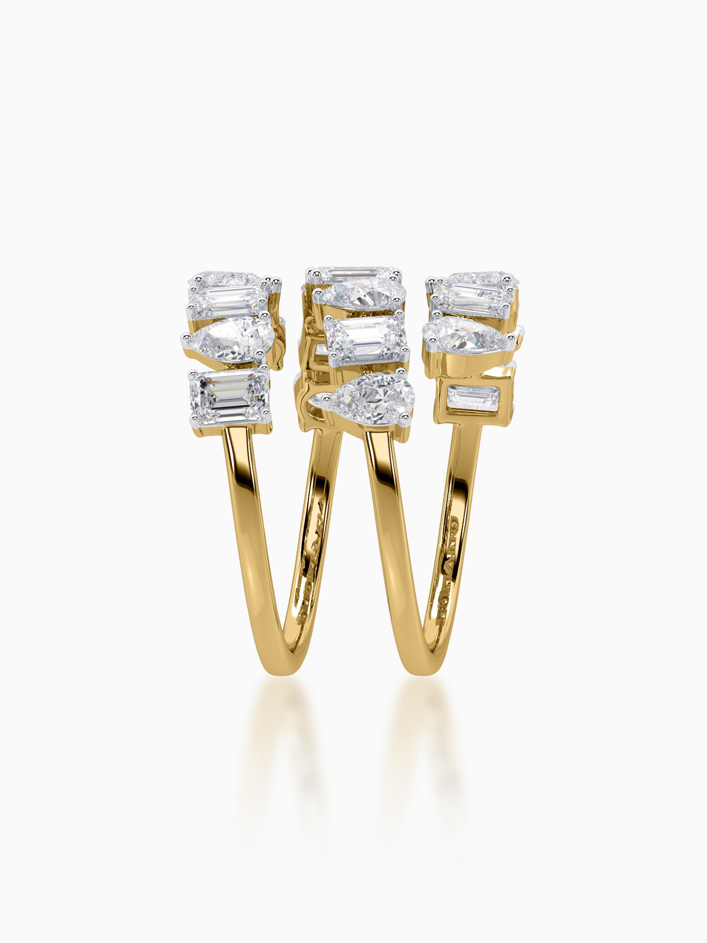 Twisted Twinkles Diamond Ring - Evol Jewels