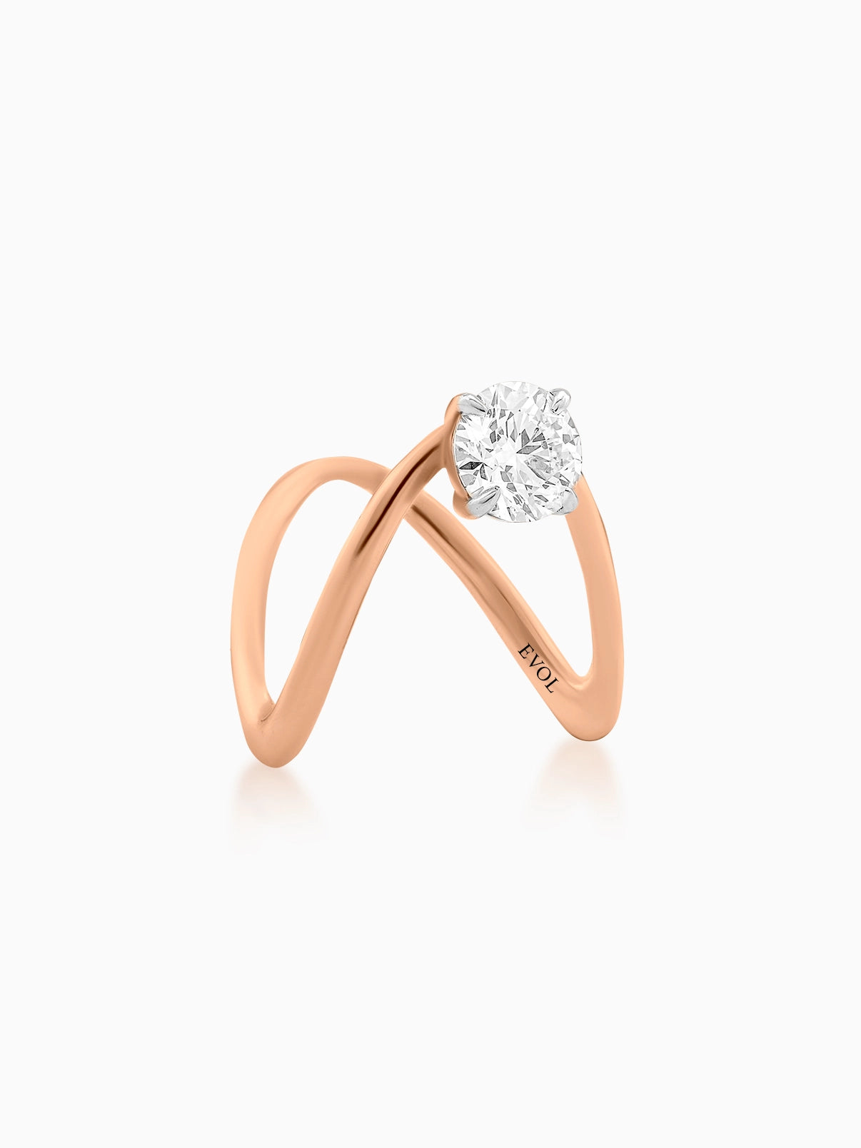 Infinity Round Diamond Ring - Evol Jewels