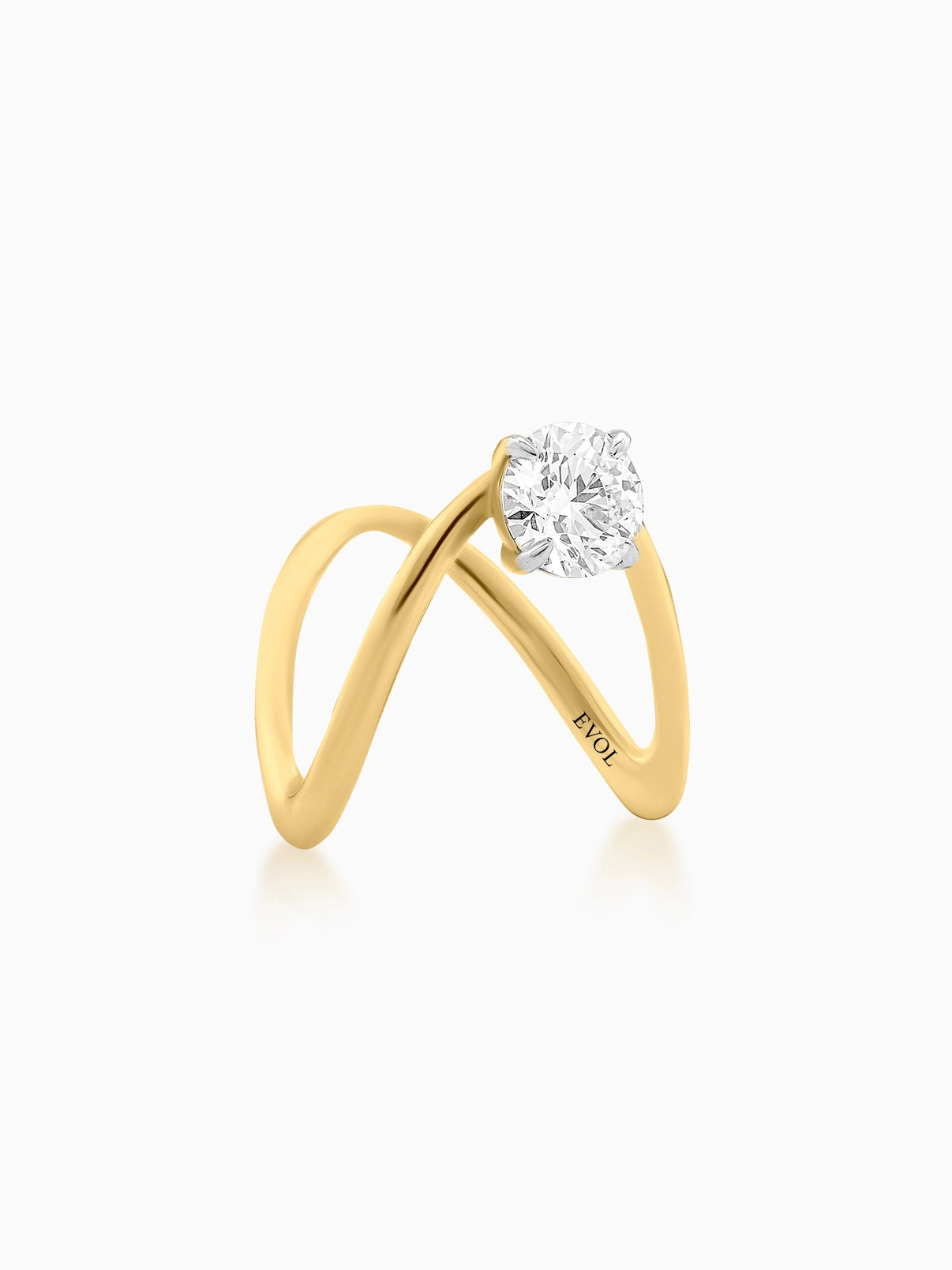 Infinity Round Diamond Ring - Evol Jewels