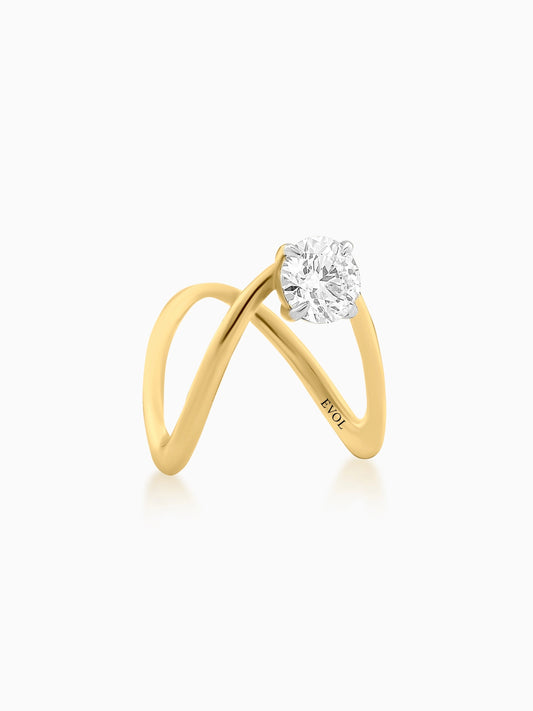 Infinity Round Diamond Ring - Evol Jewels