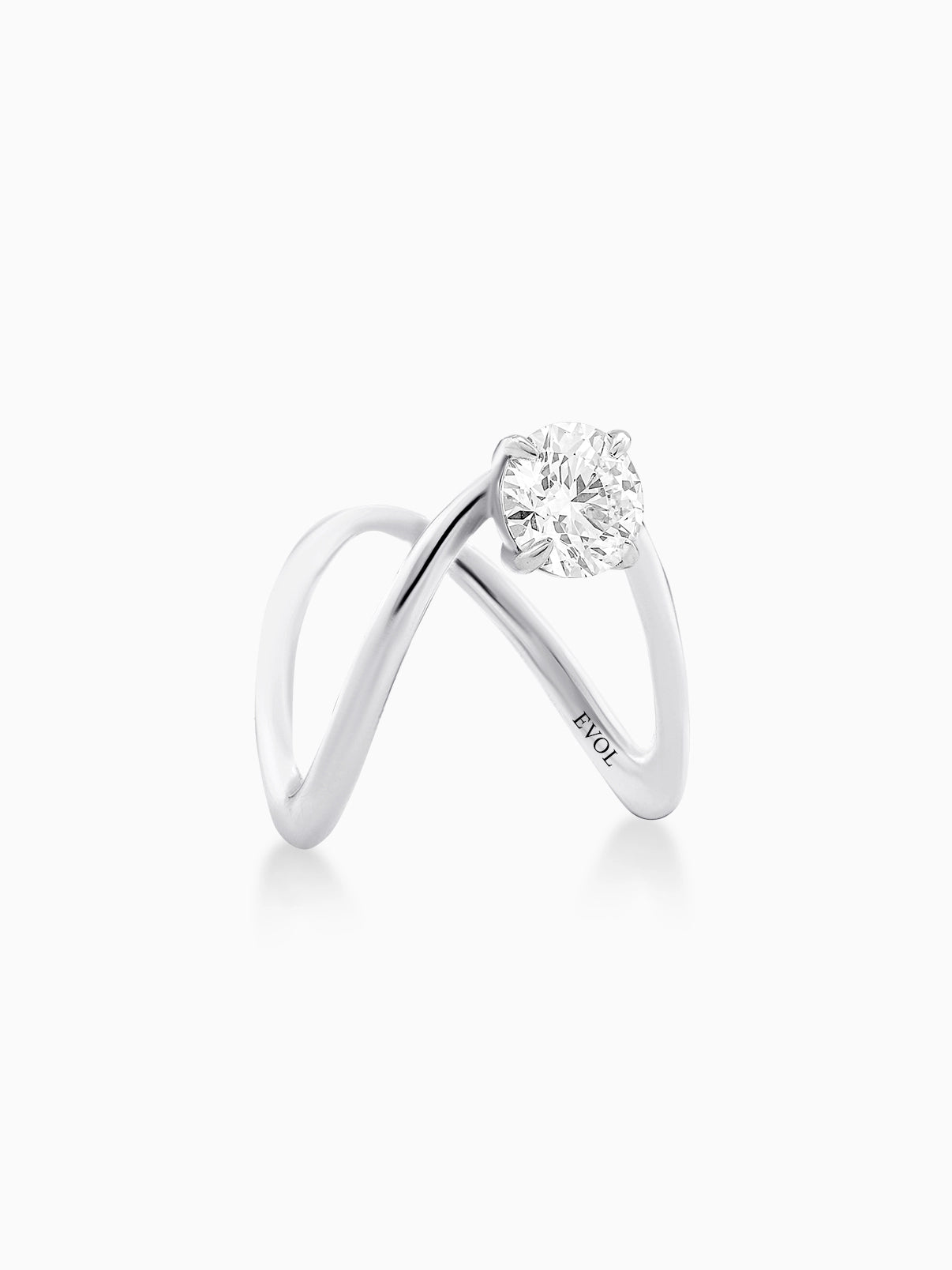 Infinity Round Diamond Ring - Evol Jewels