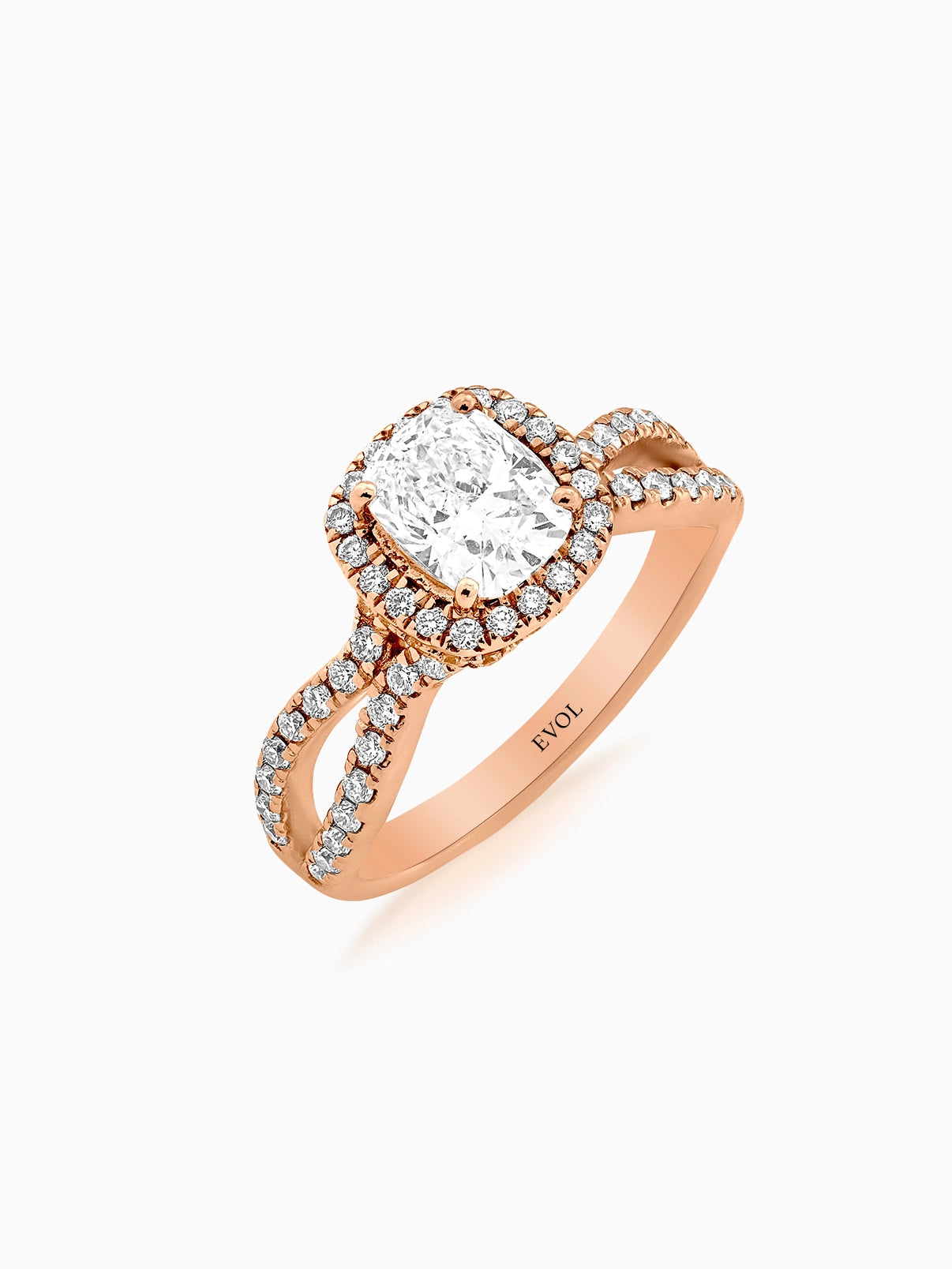 Infinity Halo Diamond Ring - Evol Jewels