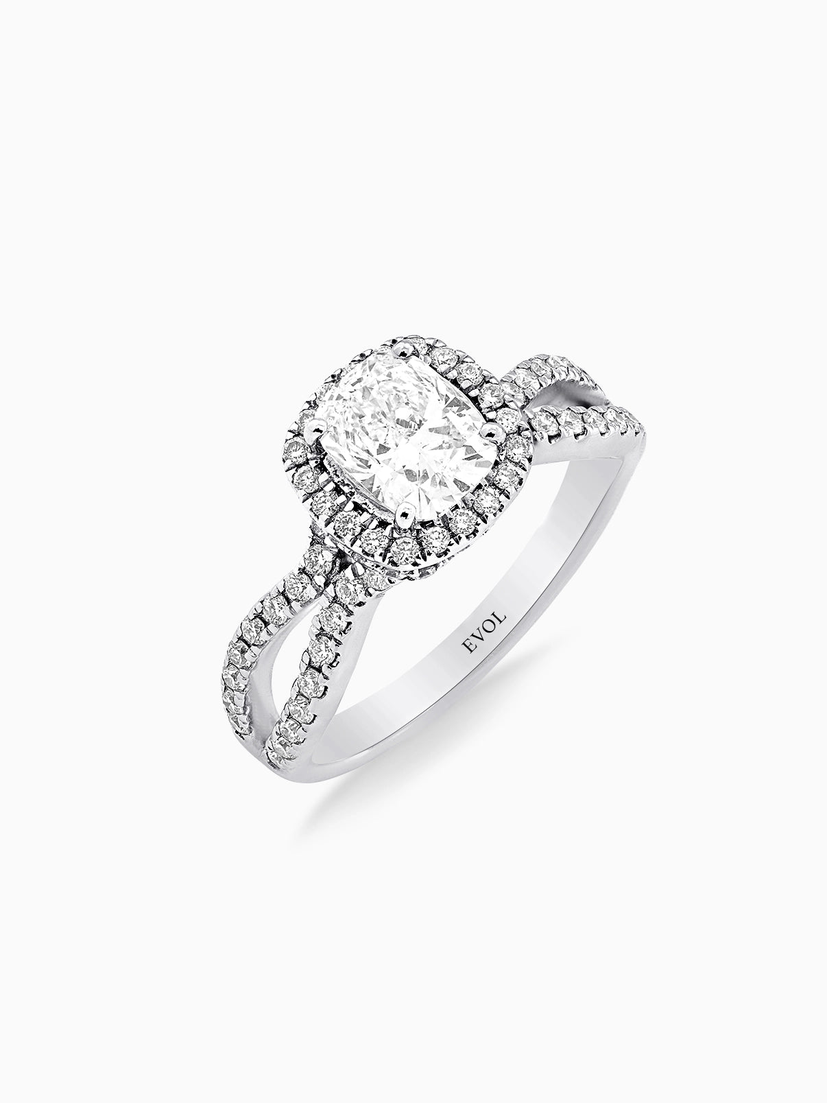 Infinity Halo Diamond Ring - Evol Jewels