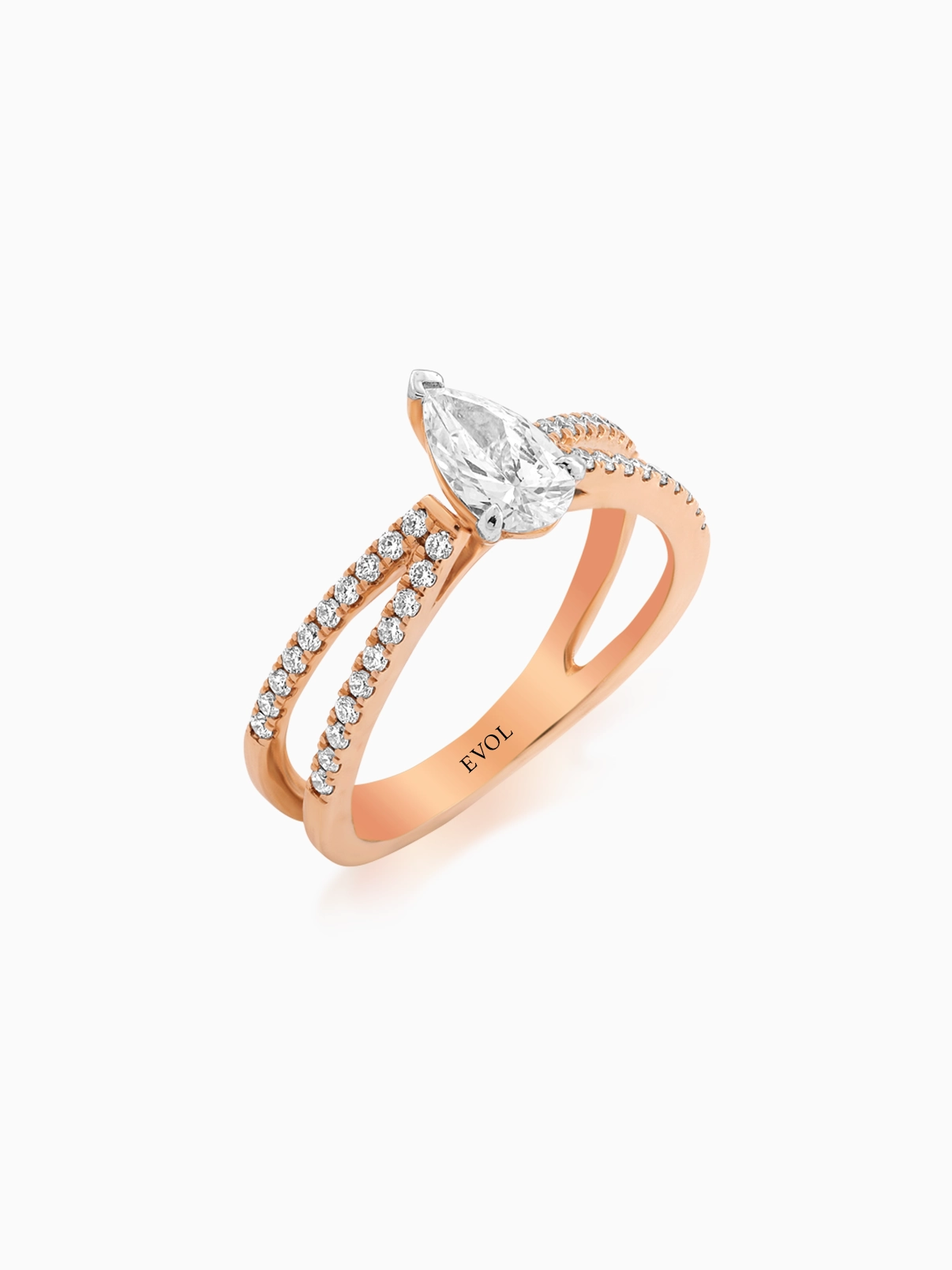 Celeste Split Band Diamond Ring