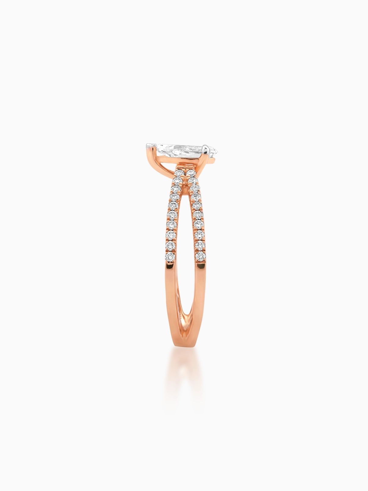 Celeste Split Band Diamond Ring